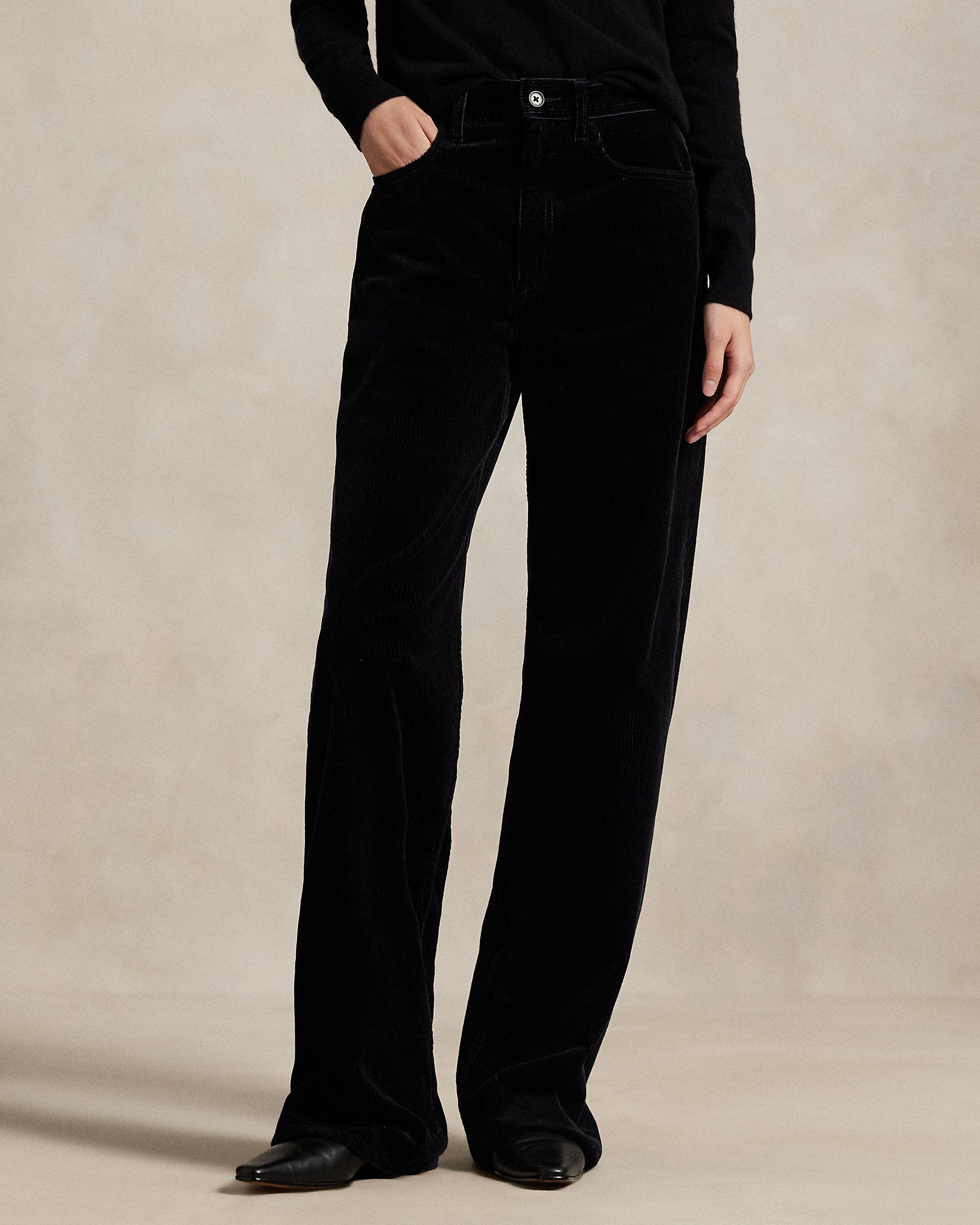 Ralph Lauren Cotton Corduroy WideLeg Pant