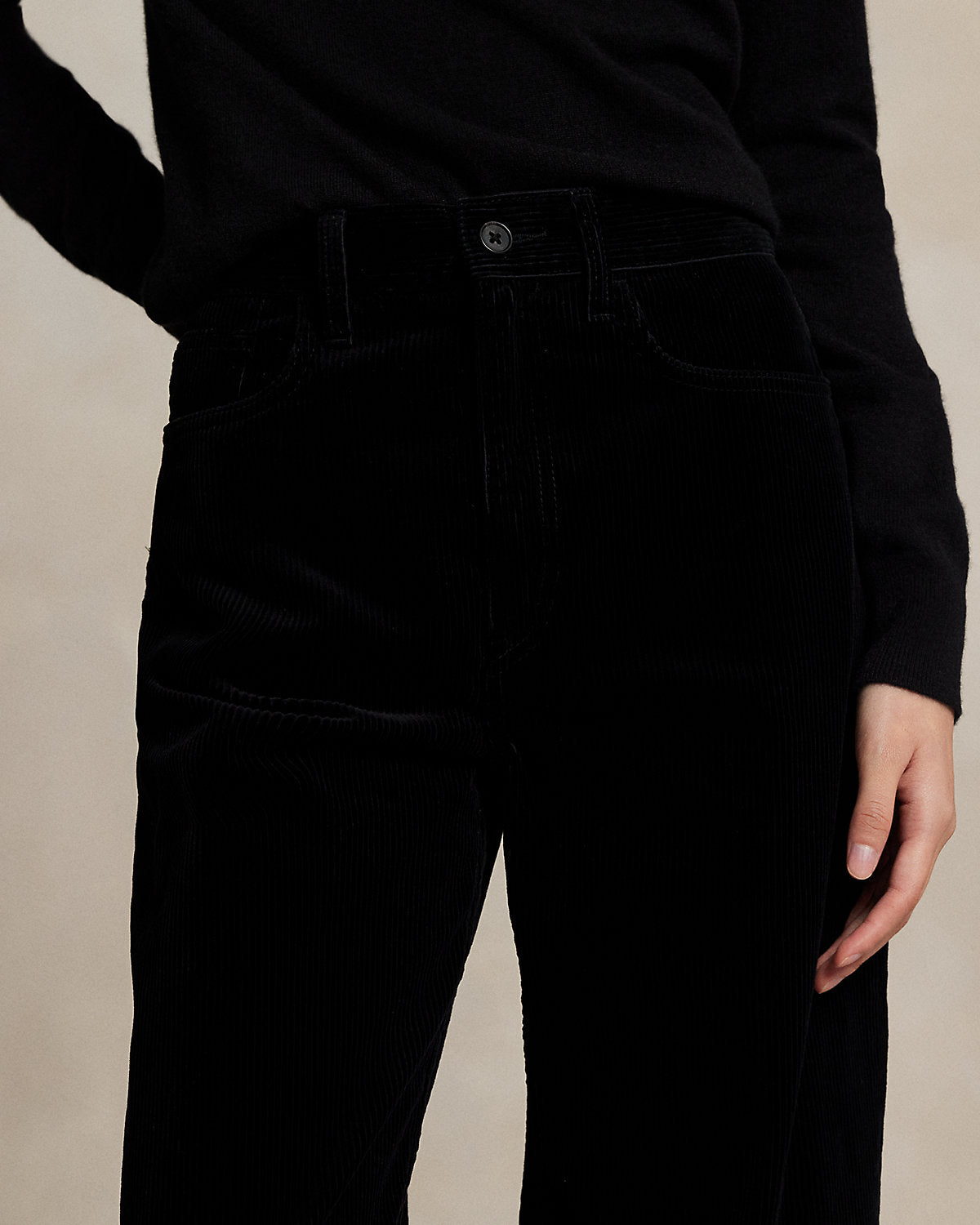 Ralph Lauren Cotton Corduroy WideLeg Pant