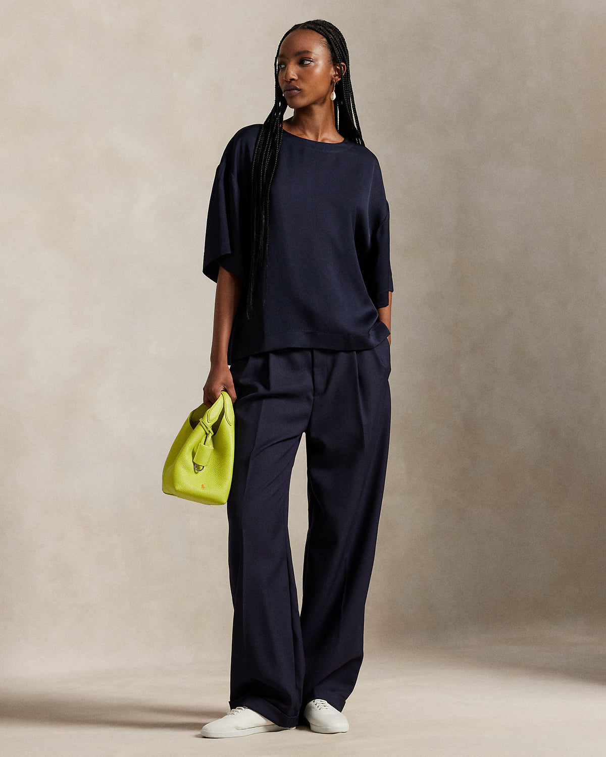 Ralph Lauren Oversize Satin Tee
