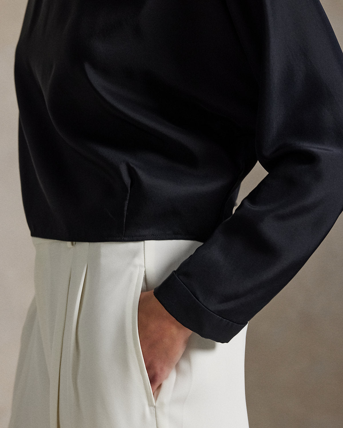 Ralph Lauren Silk DolmanSleeve Top