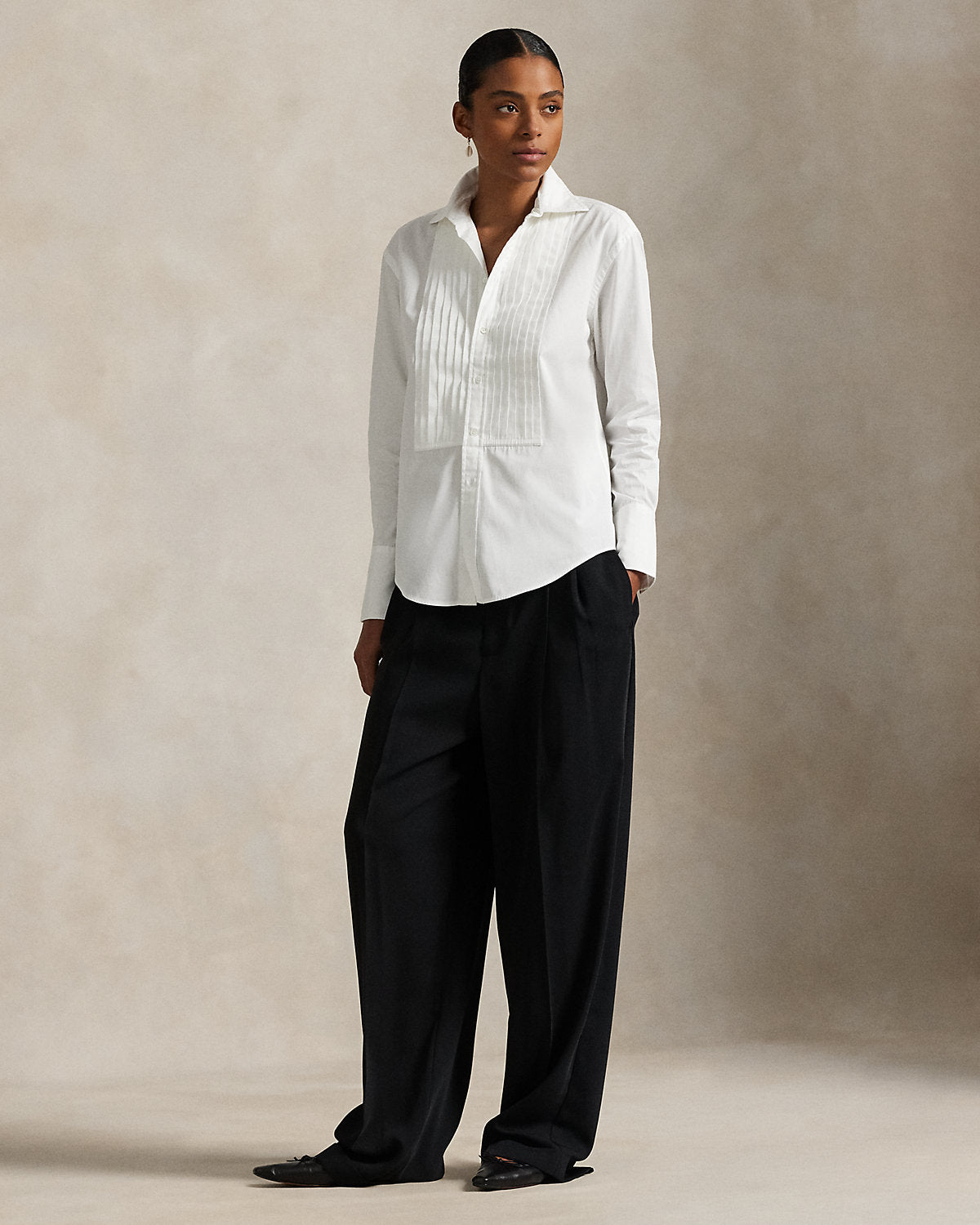Ralph Lauren Cotton Tuxedo Shirt