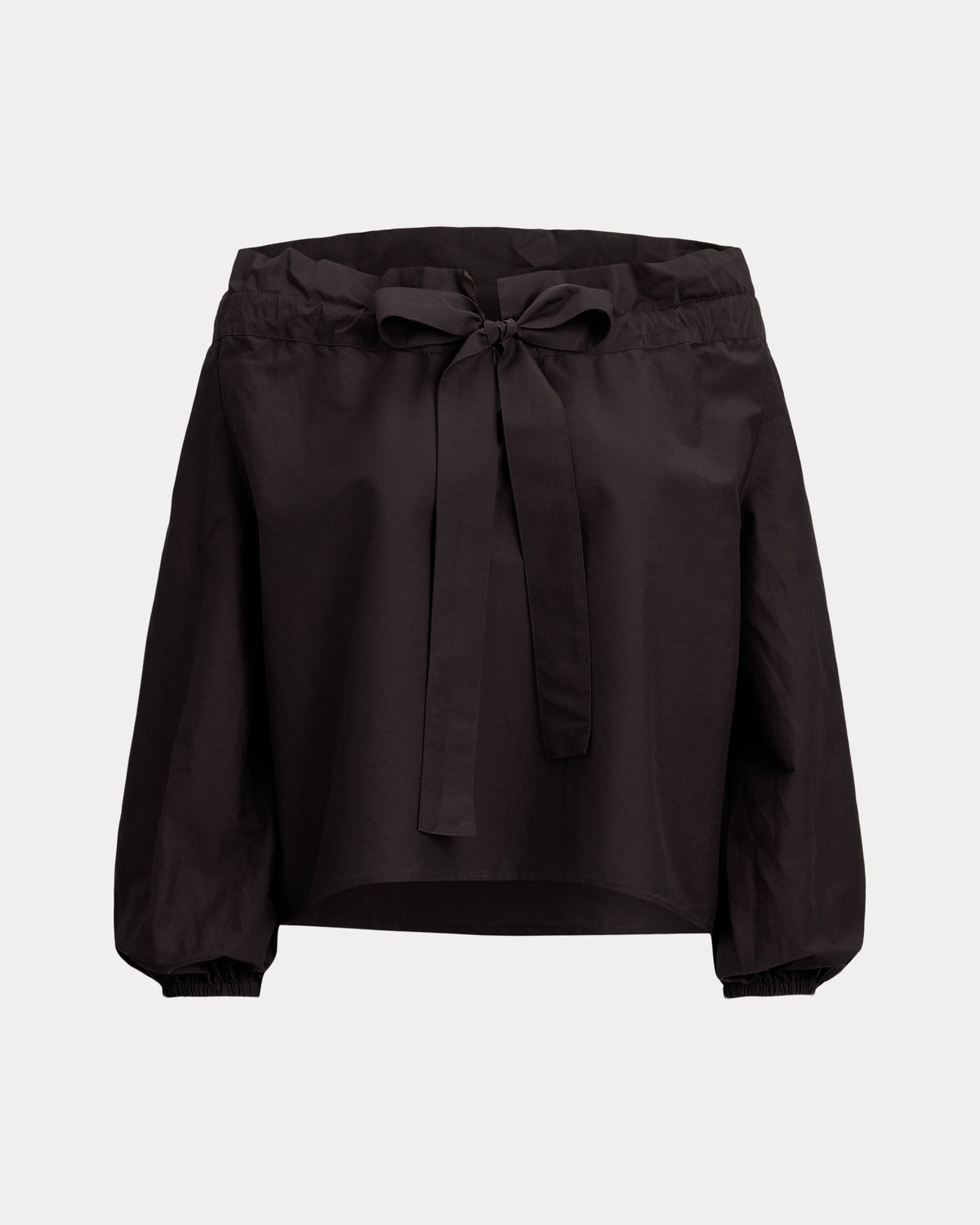 Ralph Lauren OfftheShoulder CottonSilk Blouse