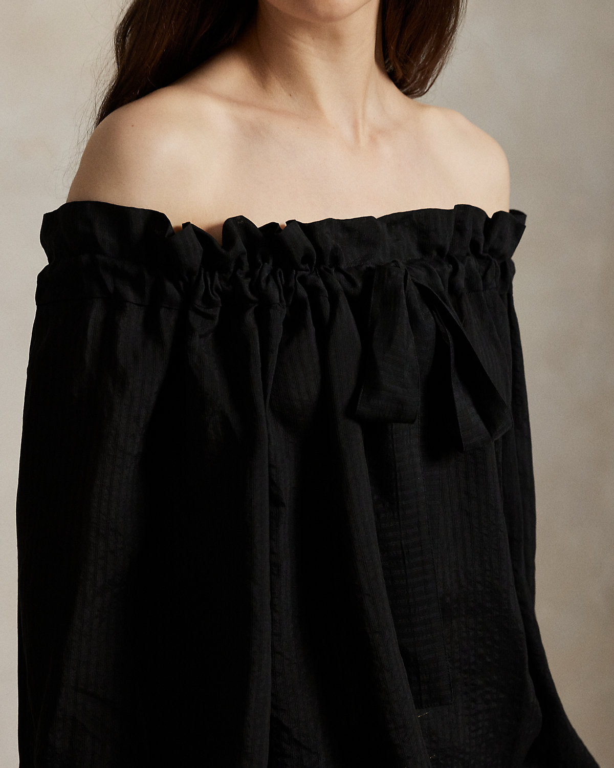 Ralph Lauren RuffleTrim OfftheShoulder Top