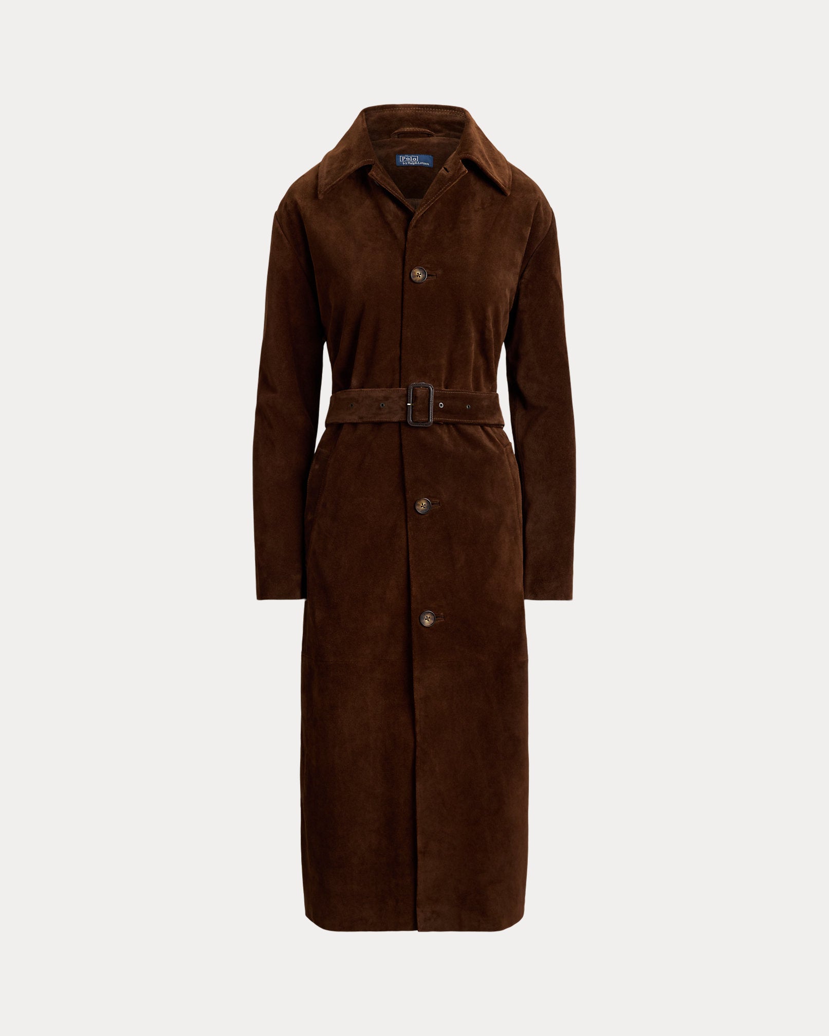 Ralph Lauren Suede Long Car Coat
