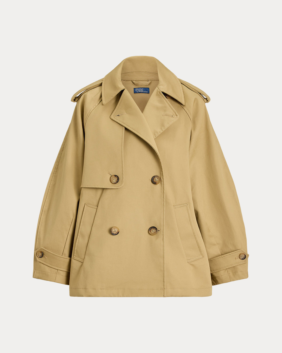 Ralph Lauren Cotton Twill Balloon Trench Coat