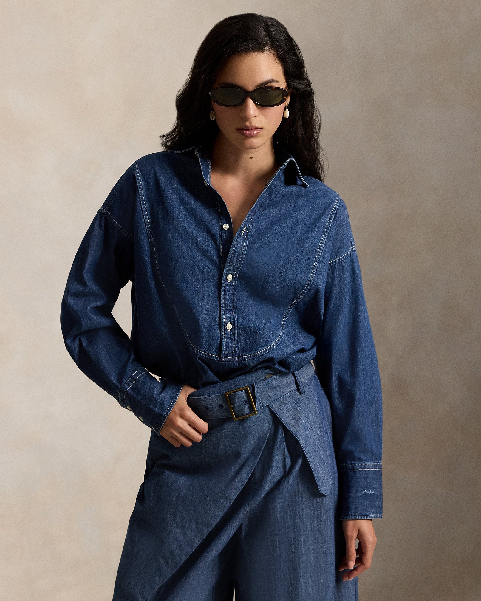 Ralph Lauren Denim Tuxedo Shirt