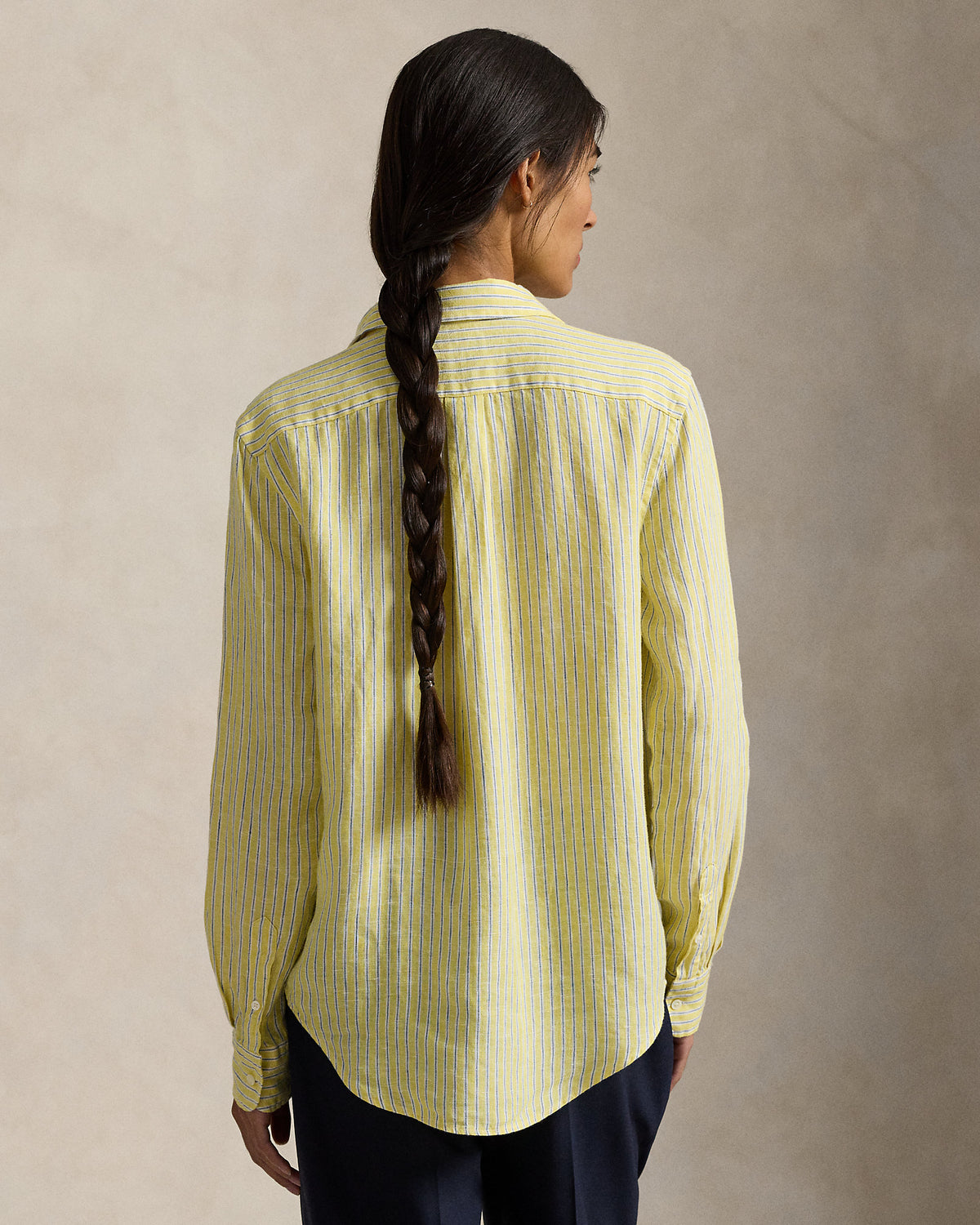 Ralph Lauren Classic Fit Striped Linen Shirt