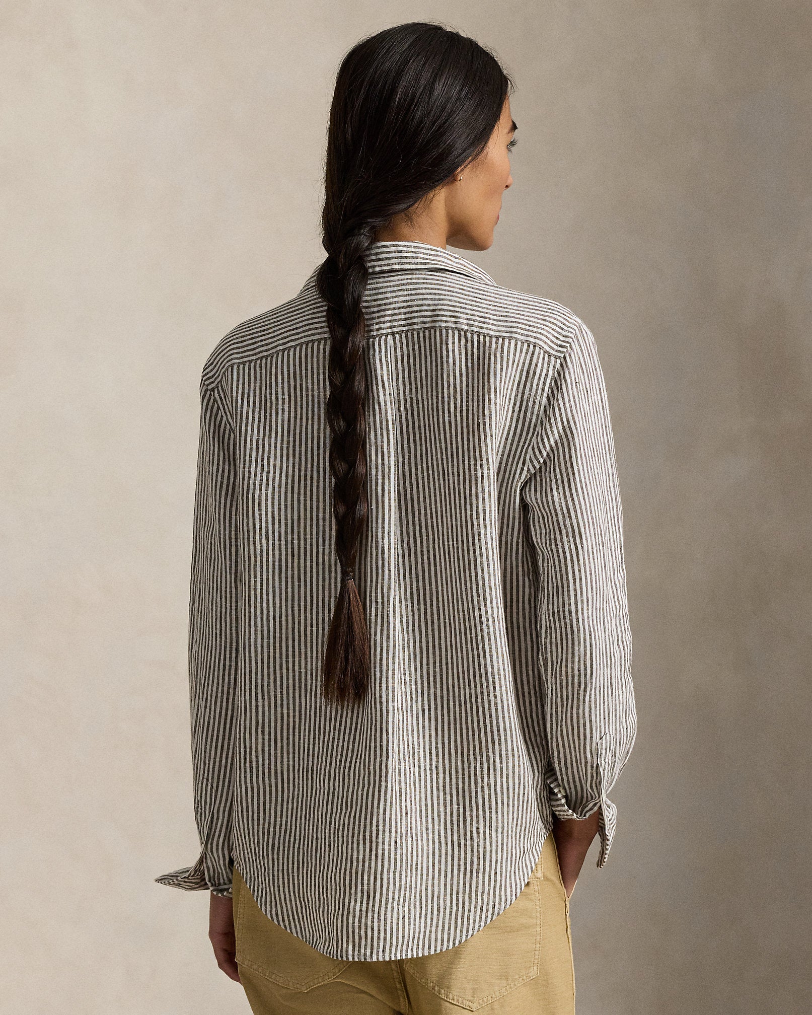 Ralph Lauren Classic Fit Striped Linen Shirt