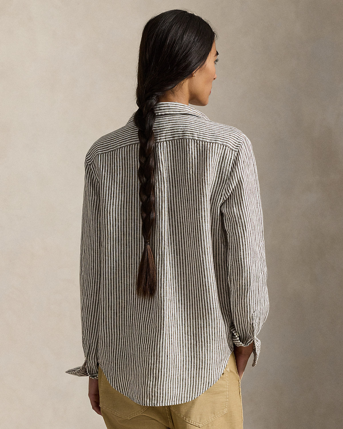 Ralph Lauren Classic Fit Striped Linen Shirt