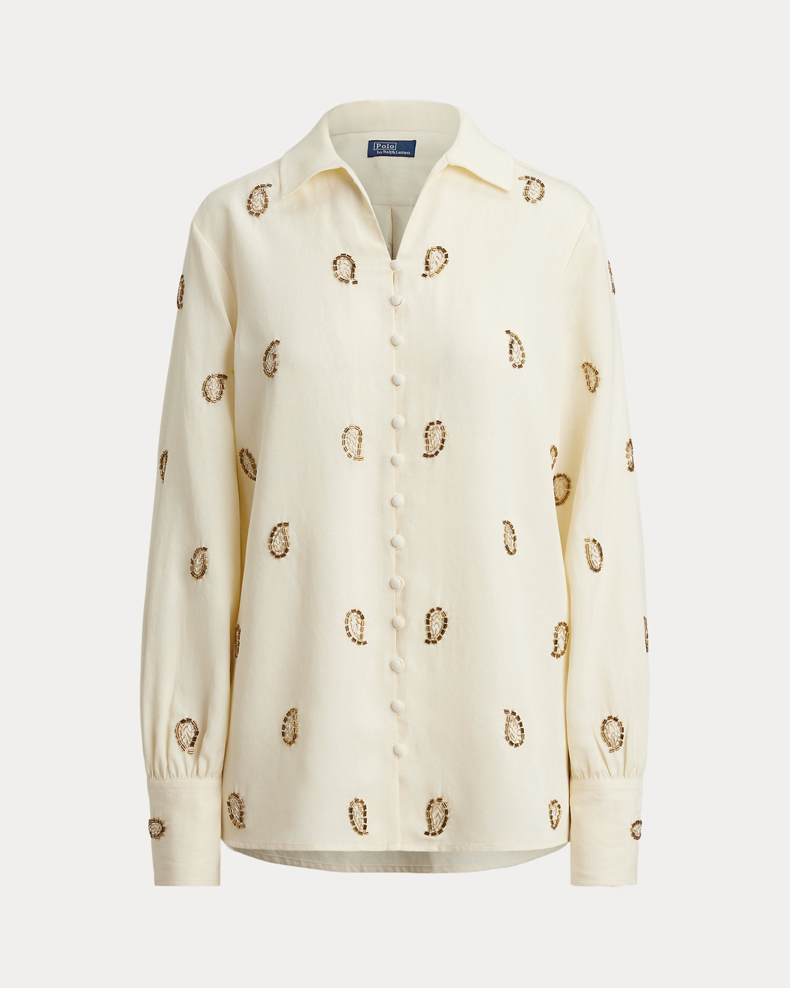 Ralph Lauren Beaded Paisley Top