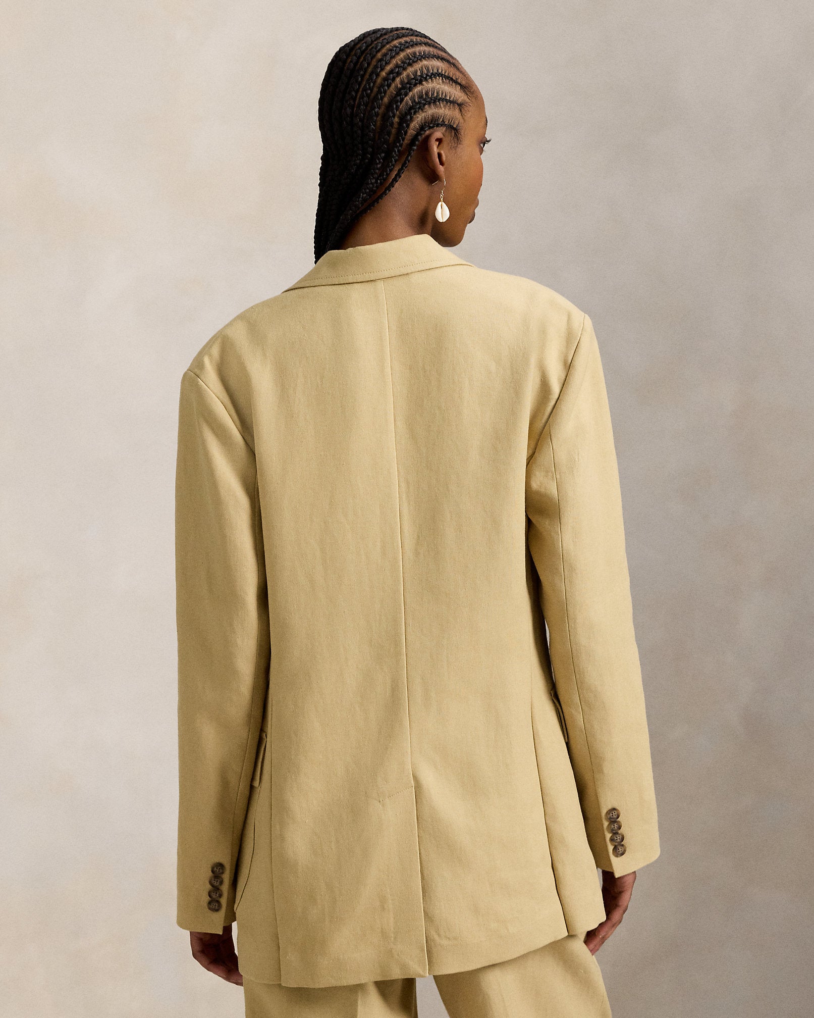 Ralph Lauren SingleBreasted Hemp Blazer