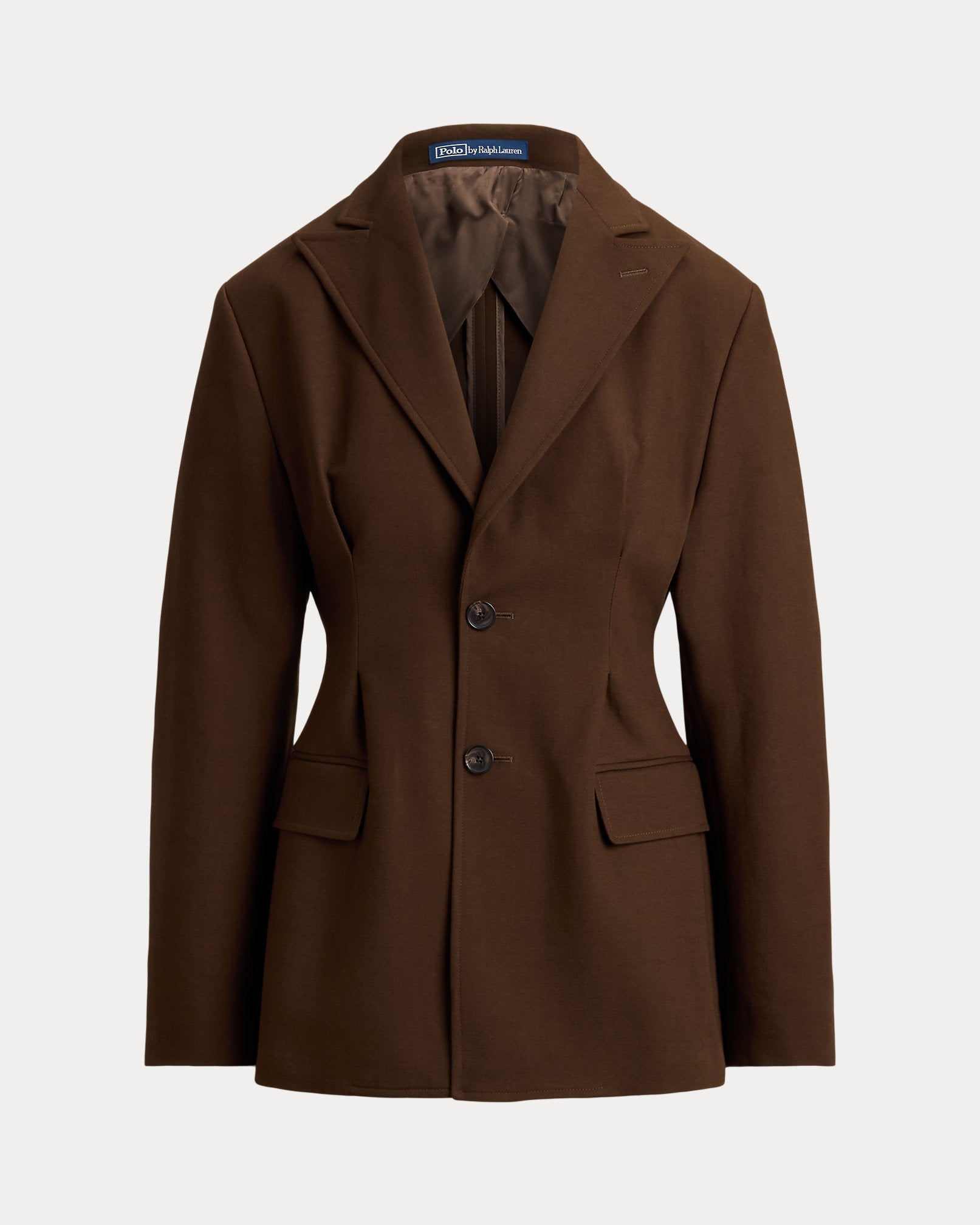 Ralph Lauren SingleBreasted CottonWool Crepe Blazer
