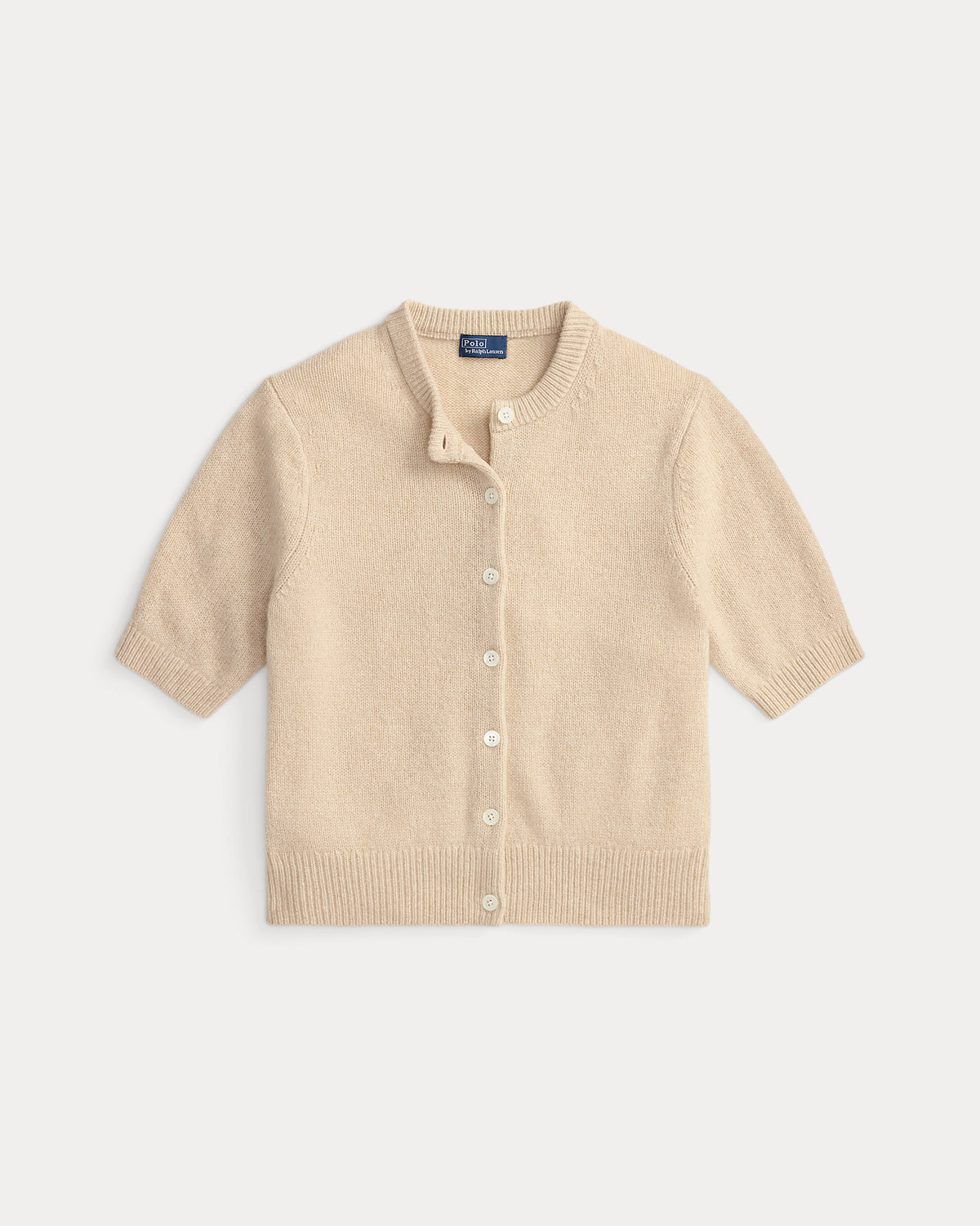 Ralph Lauren Cashmere Crewneck ShortSleeve Cardigan