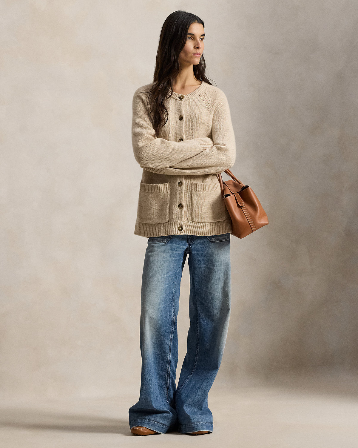 Ralph Lauren Cashmere Crewneck Cardigan