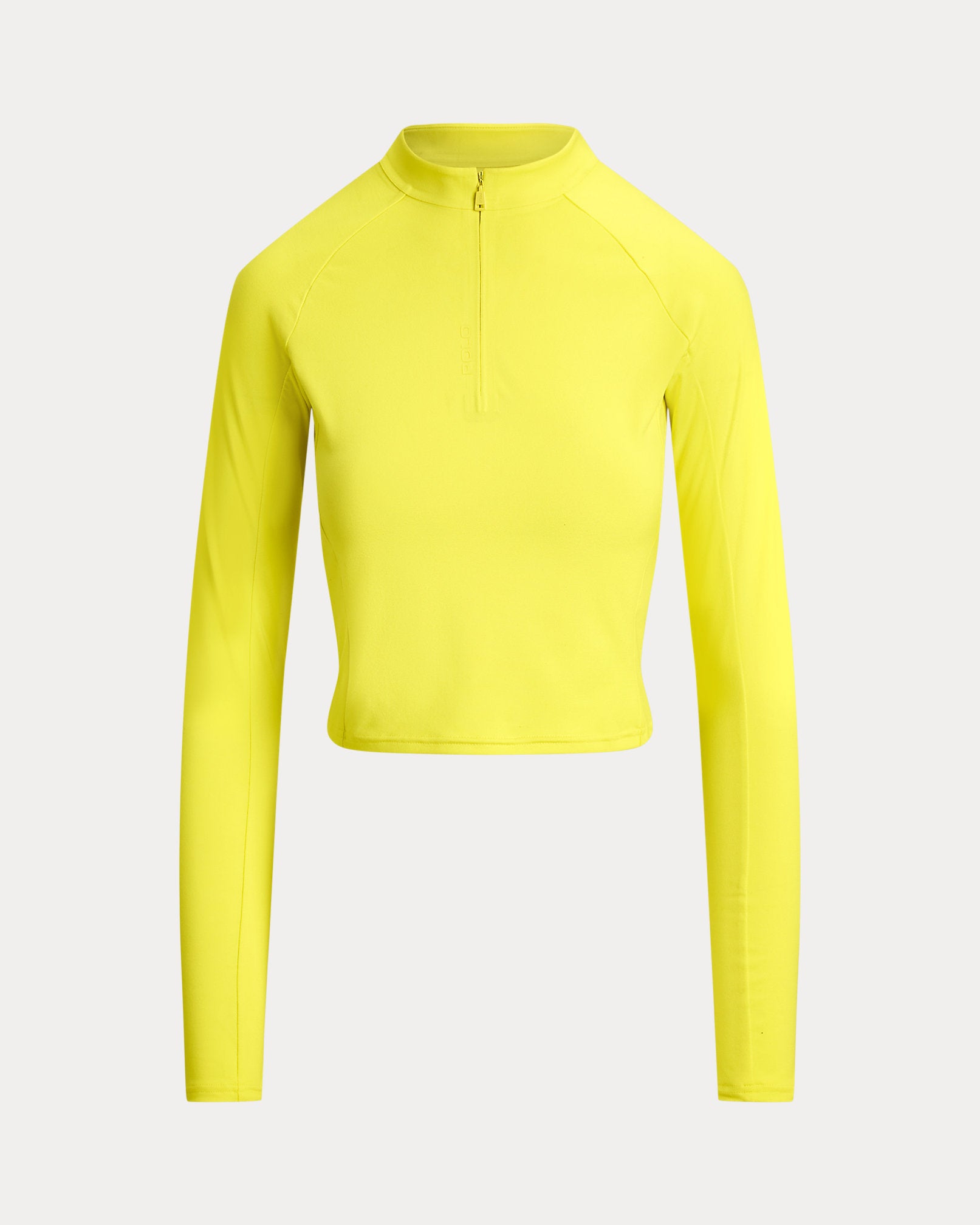 Ralph Lauren Sueded Jersey Cropped HalfZip