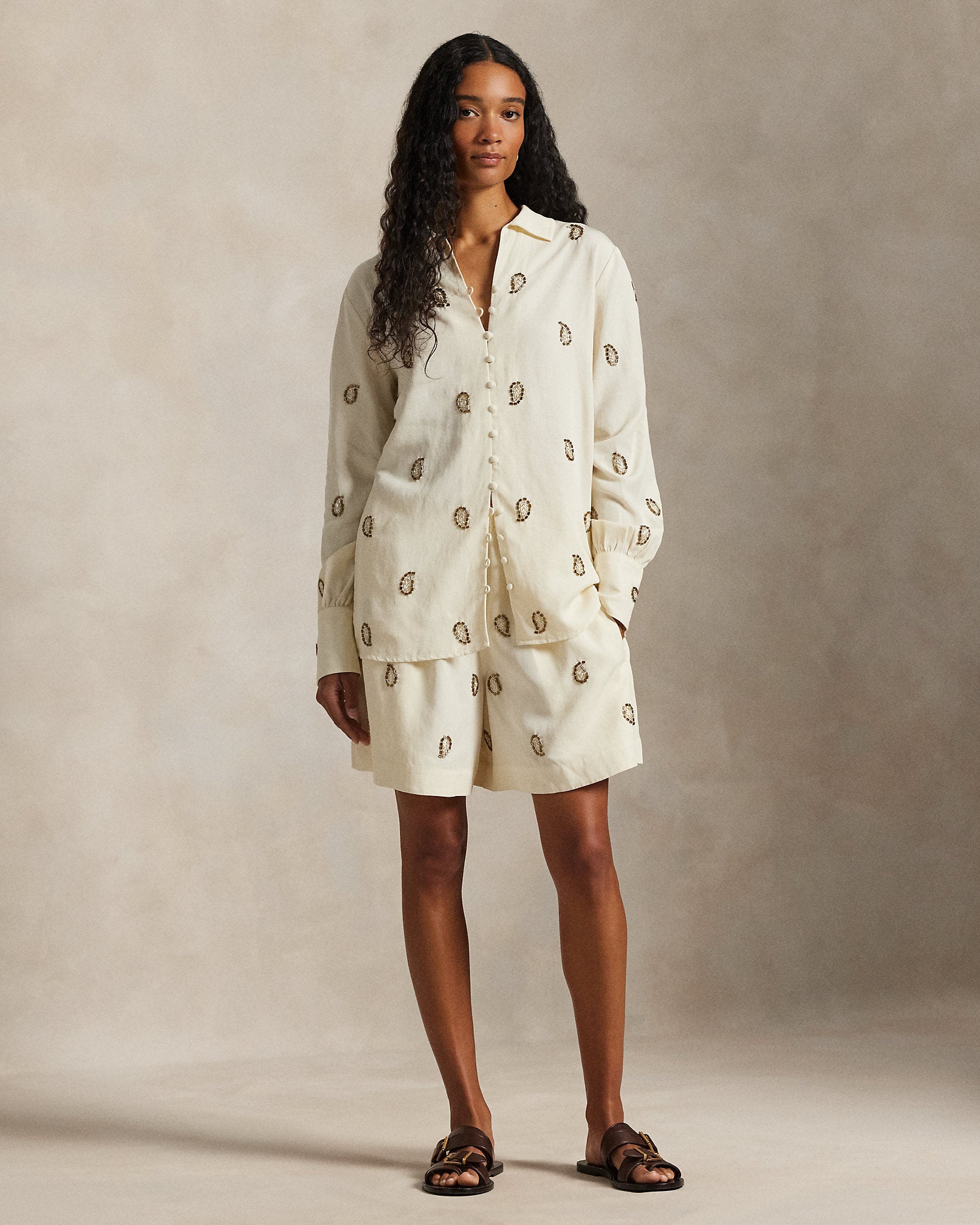 Ralph Lauren Beaded Paisley Short