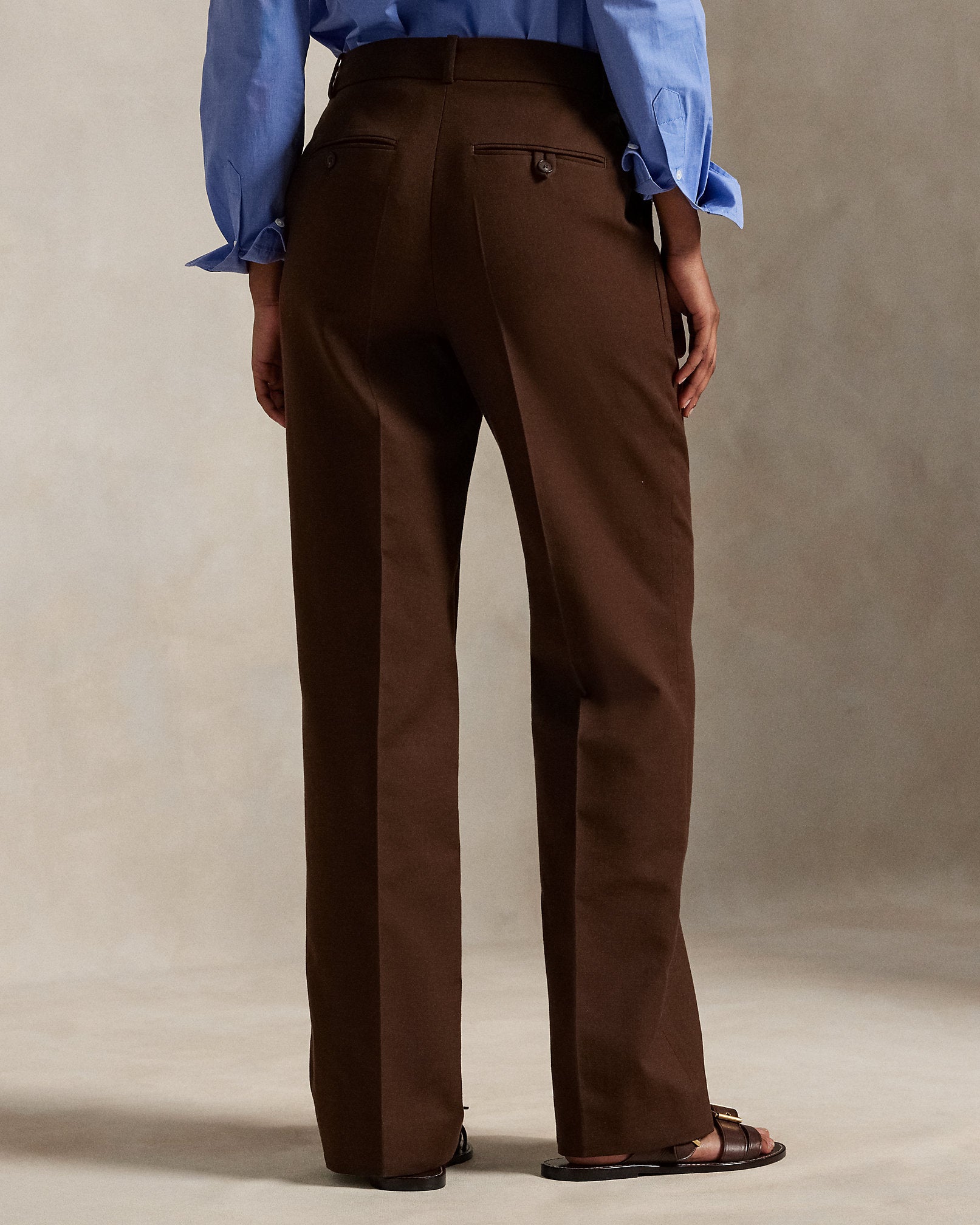 Ralph Lauren CottonWool Twill Relaxed Straight Pant