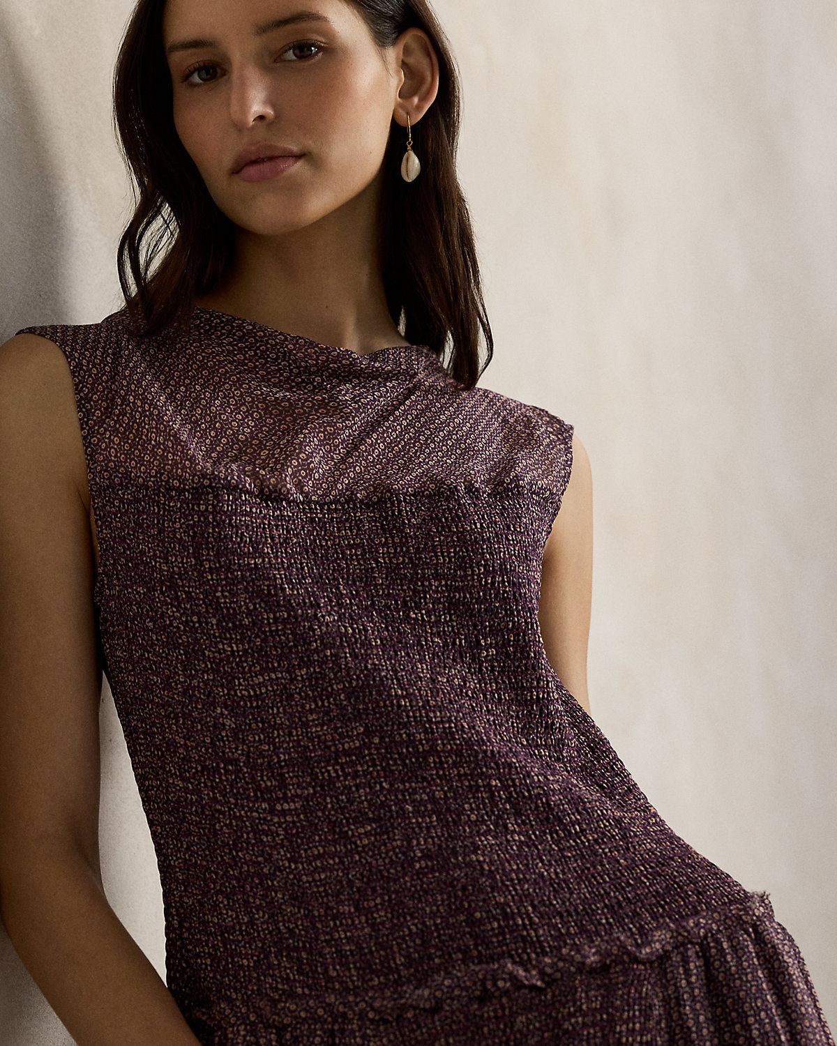 Ralph Lauren Crinkle Printed Dress