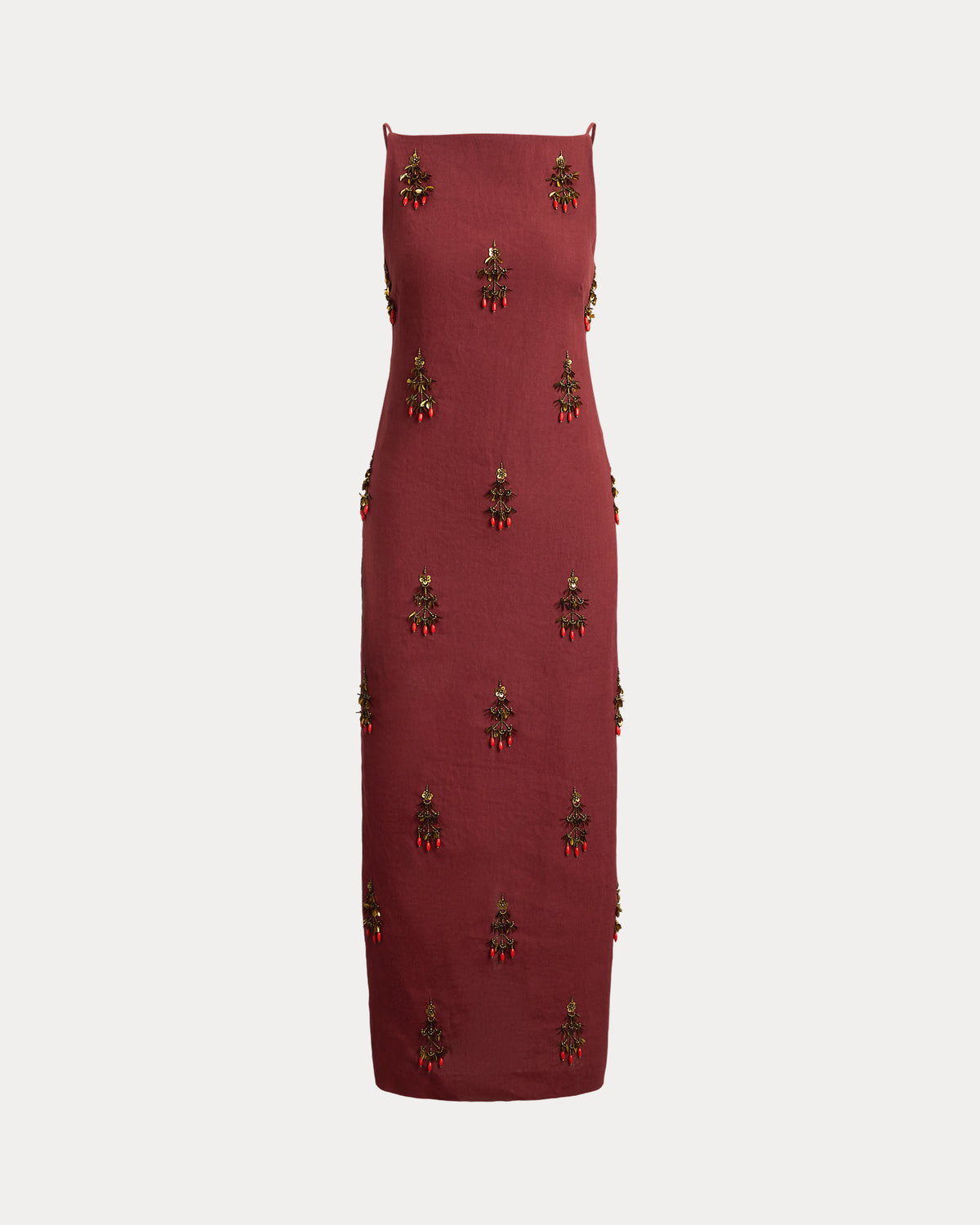 Ralph Lauren Beaded Linen Dress