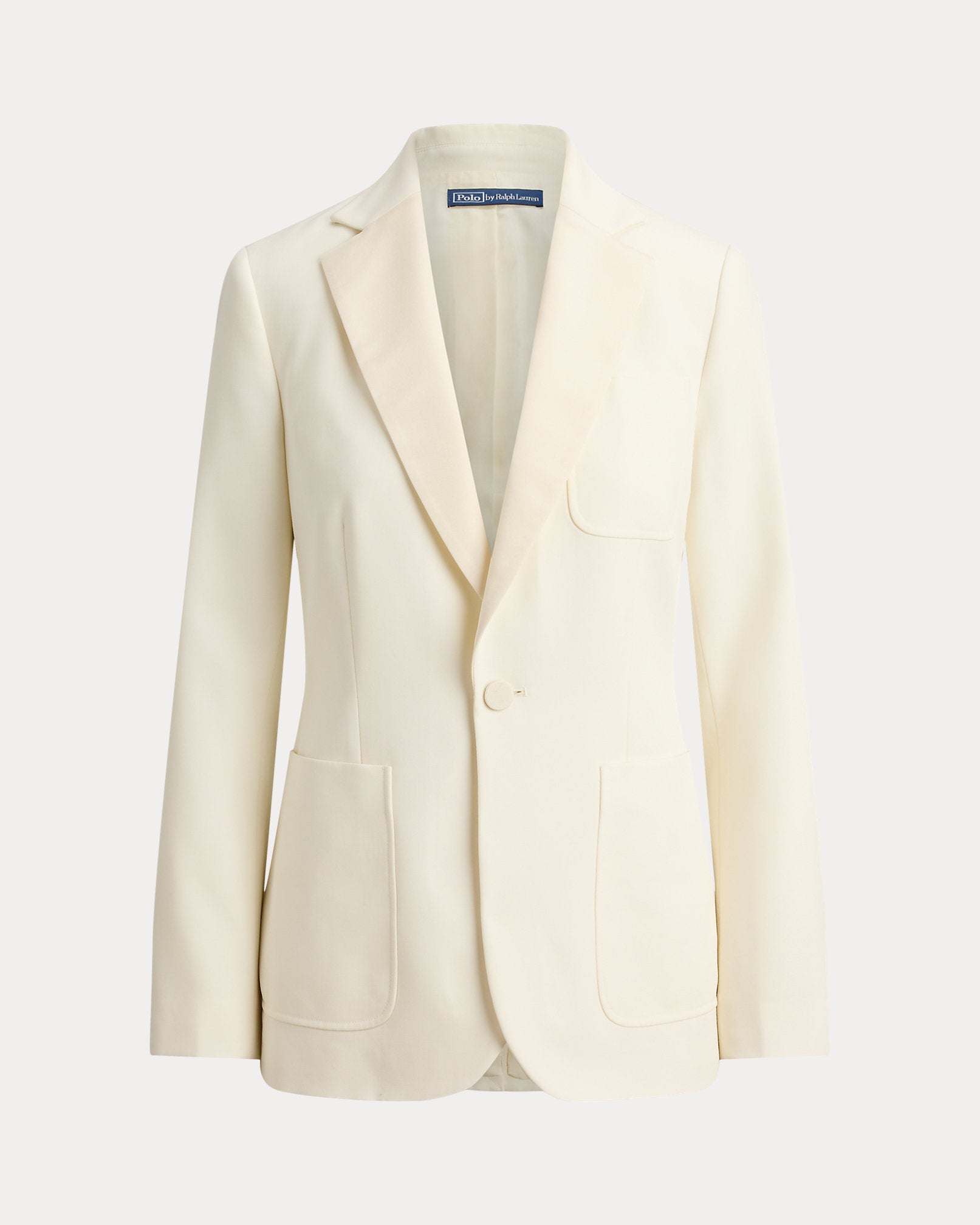Ralph Lauren SingleBreasted SilkLapel Wool Blazer