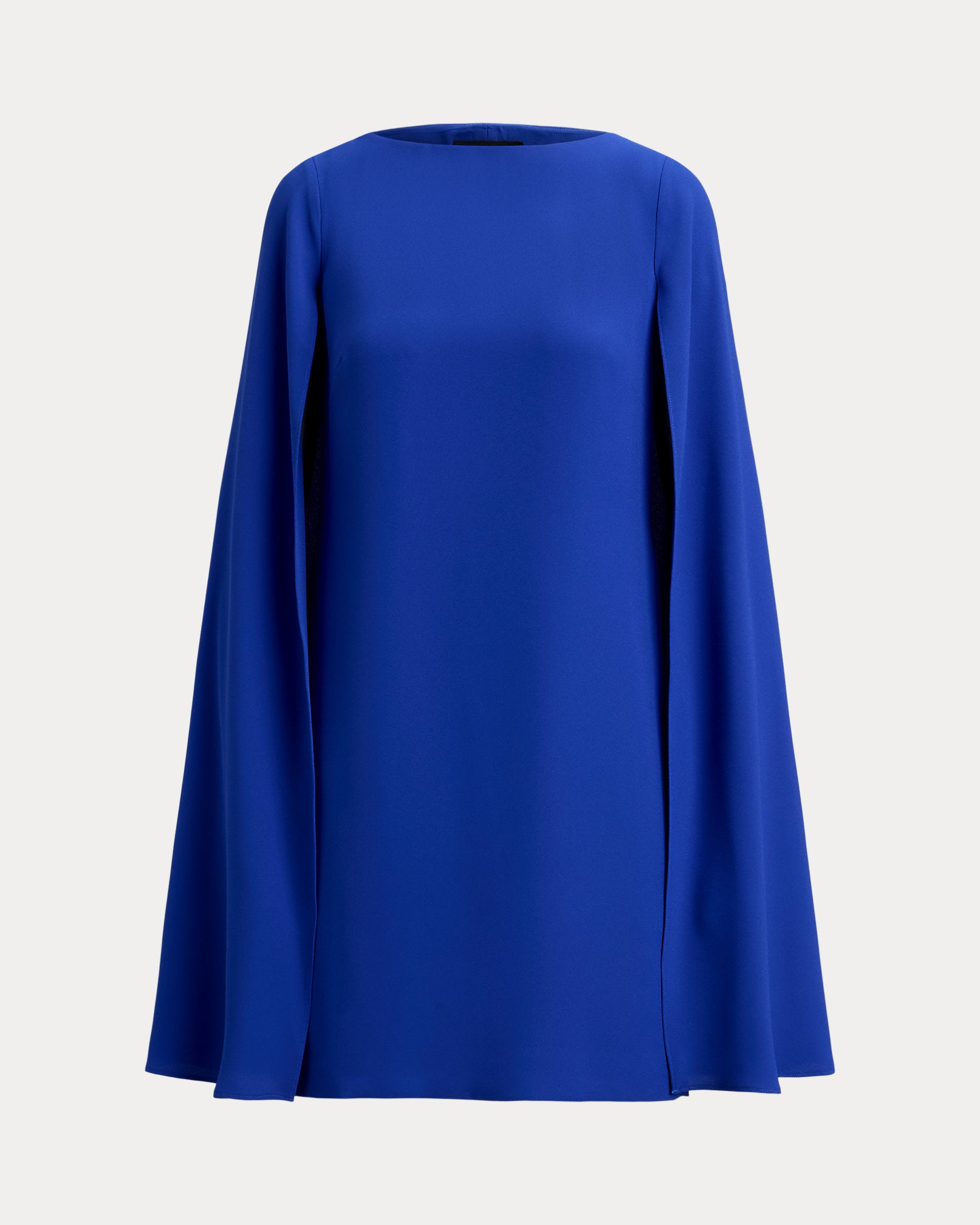 Ralph Lauren Cape Georgette Cocktail Dress