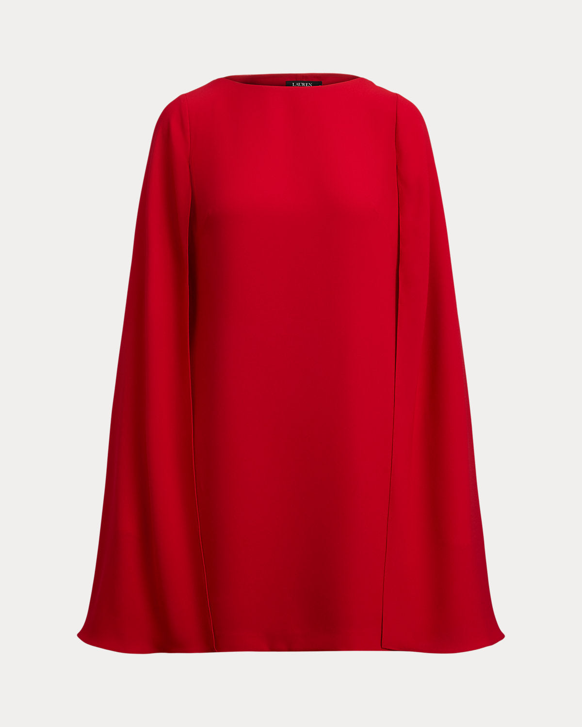 Ralph Lauren Cape Georgette Cocktail Dress