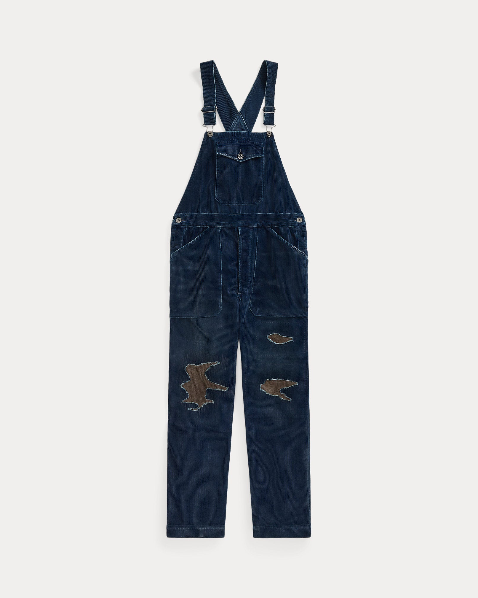 Ralph Lauren Repaired Indigo Corduroy Overall