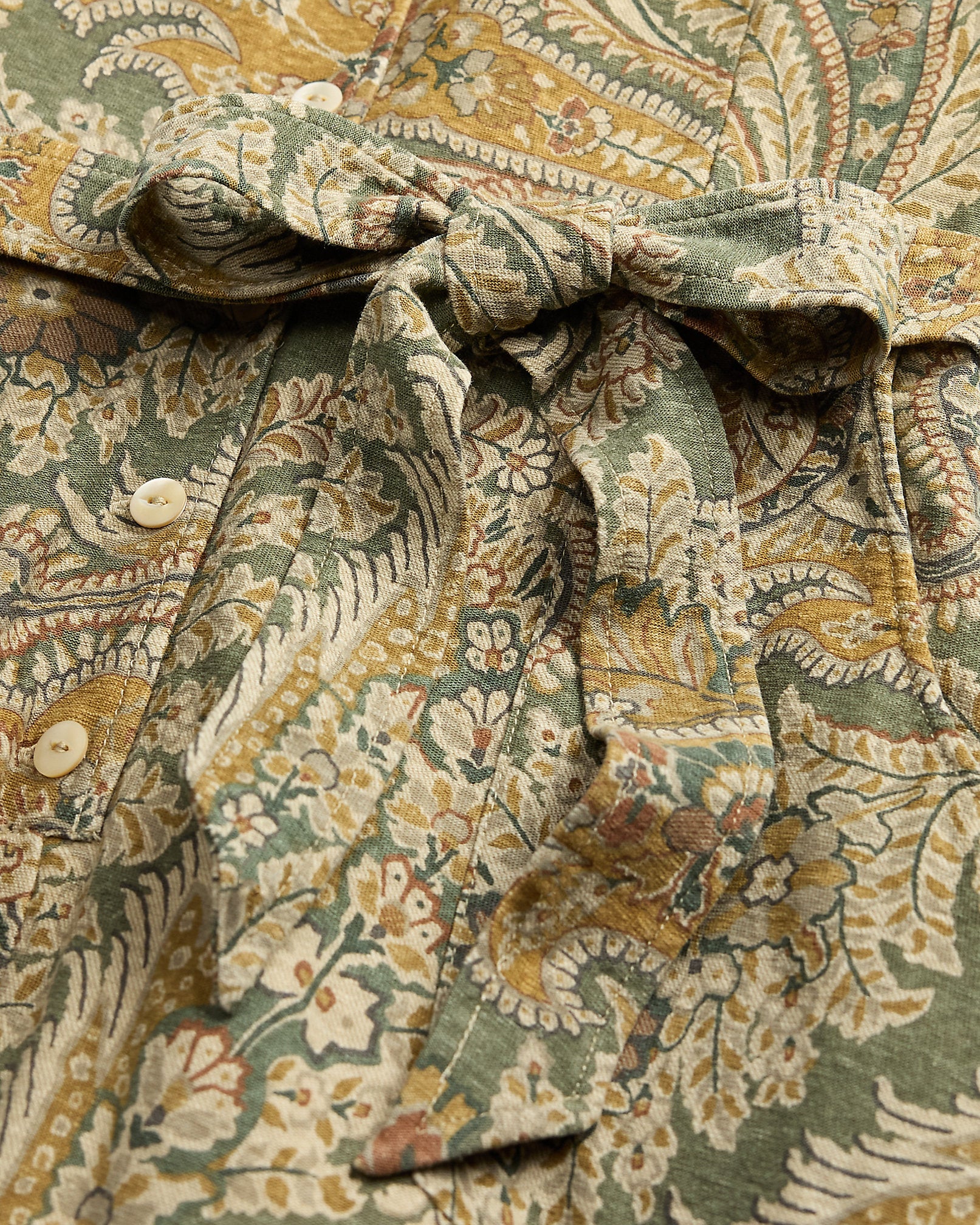 Ralph Lauren Paisley LinenCotton Jersey Jumpsuit