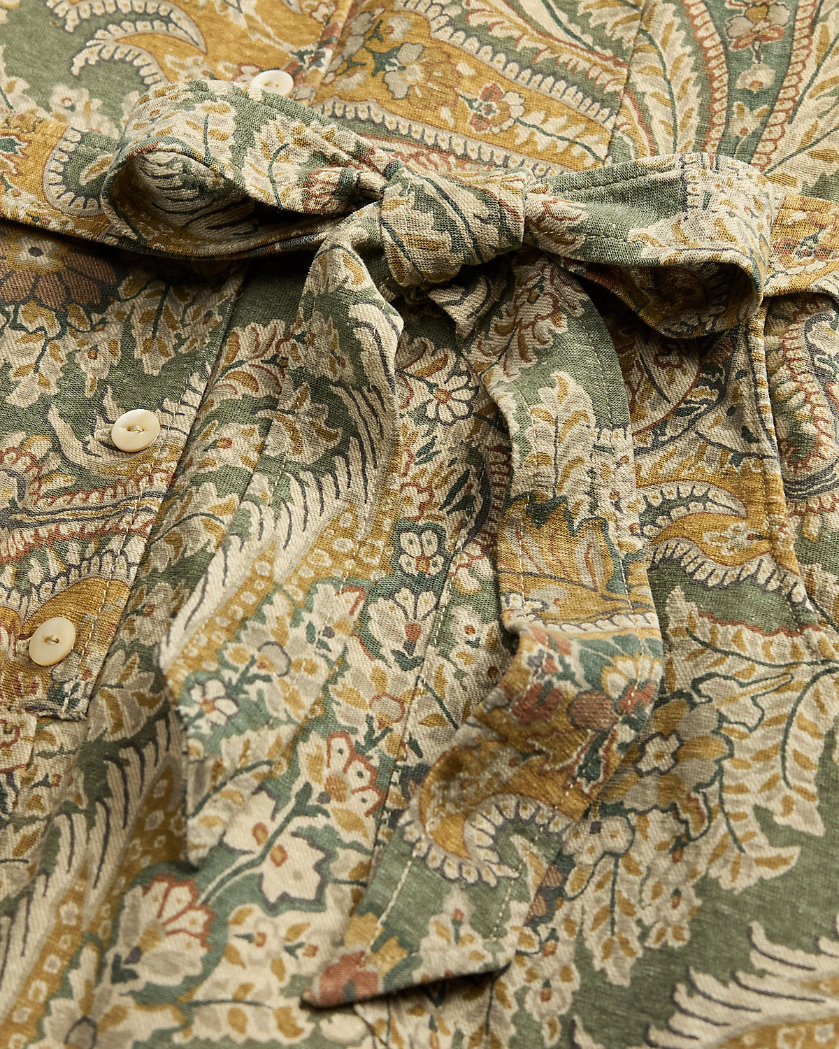 Ralph Lauren Paisley LinenCotton Jersey Jumpsuit