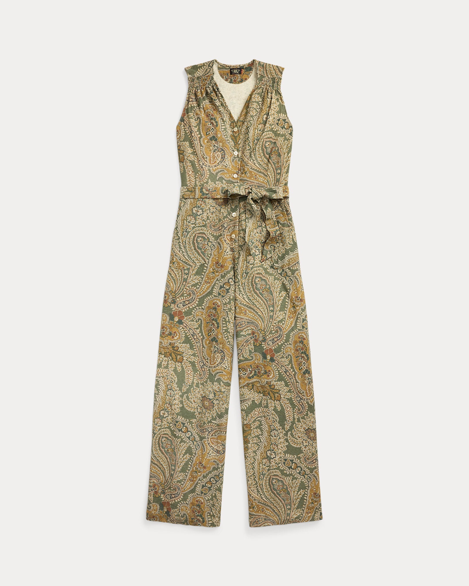 Ralph Lauren Paisley LinenCotton Jersey Jumpsuit