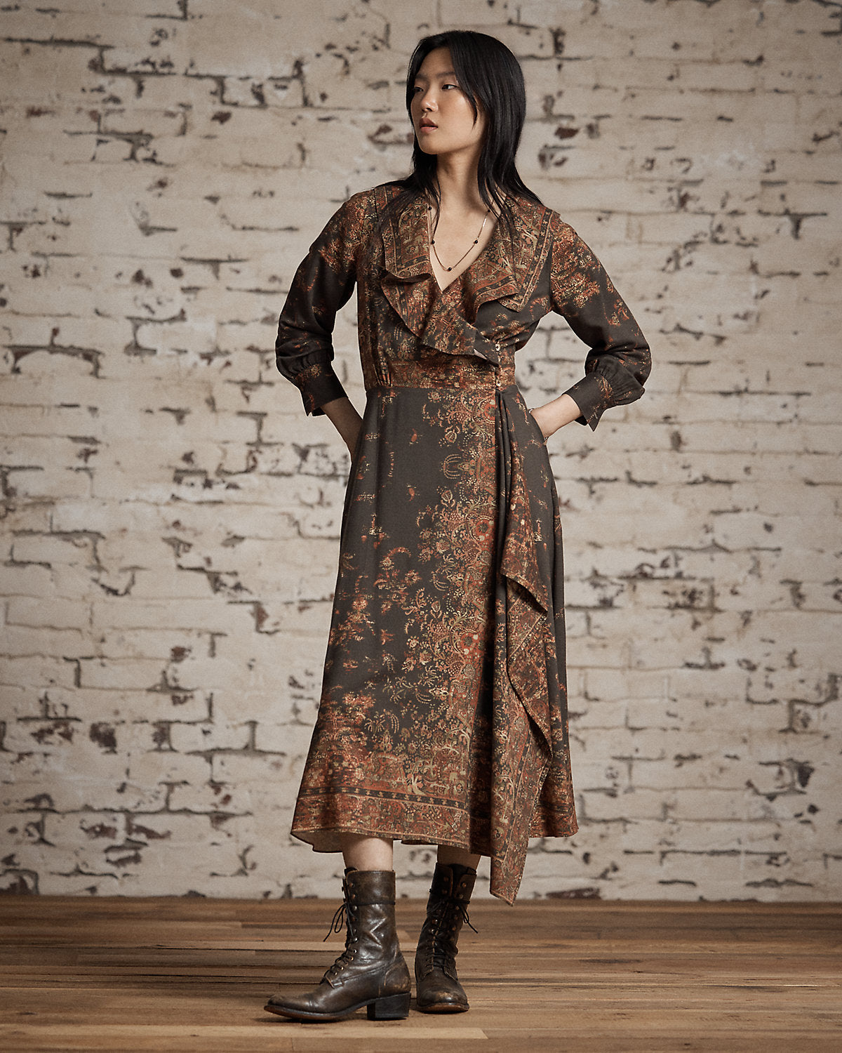Ralph Lauren PaisleyPrint Wrap Dress