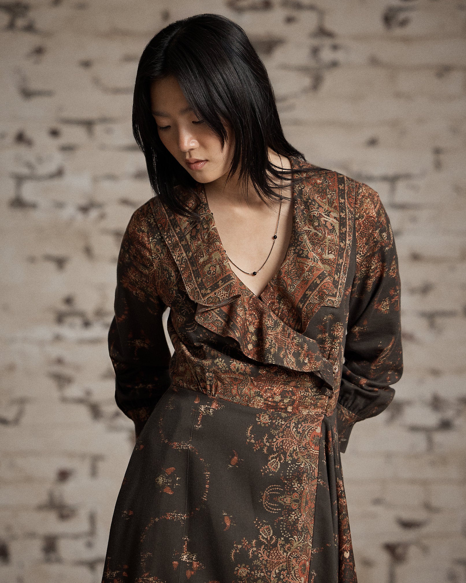 Ralph Lauren PaisleyPrint Wrap Dress