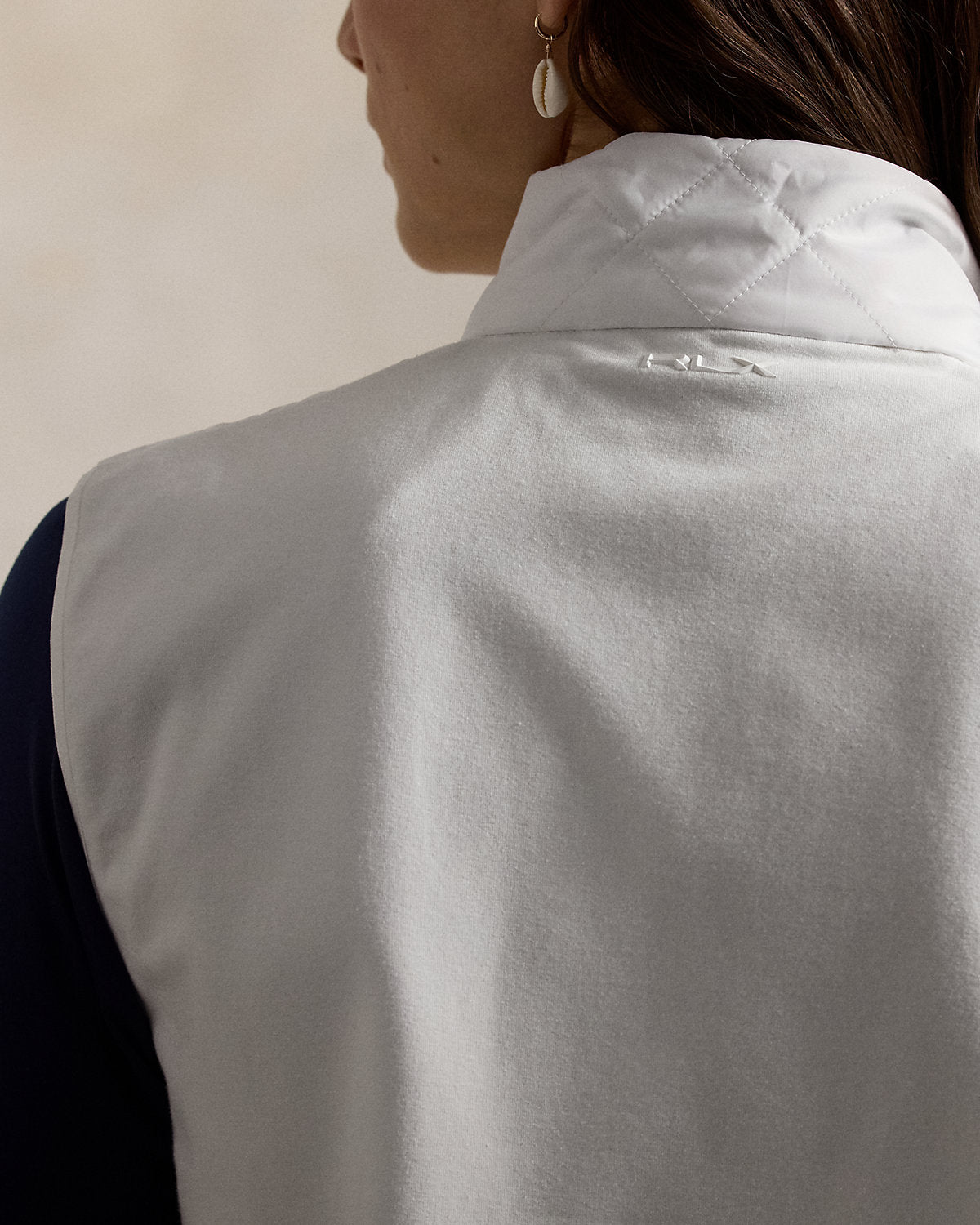 Ralph Lauren Hybrid QuiltedPanel Sleeveless Zip Vest