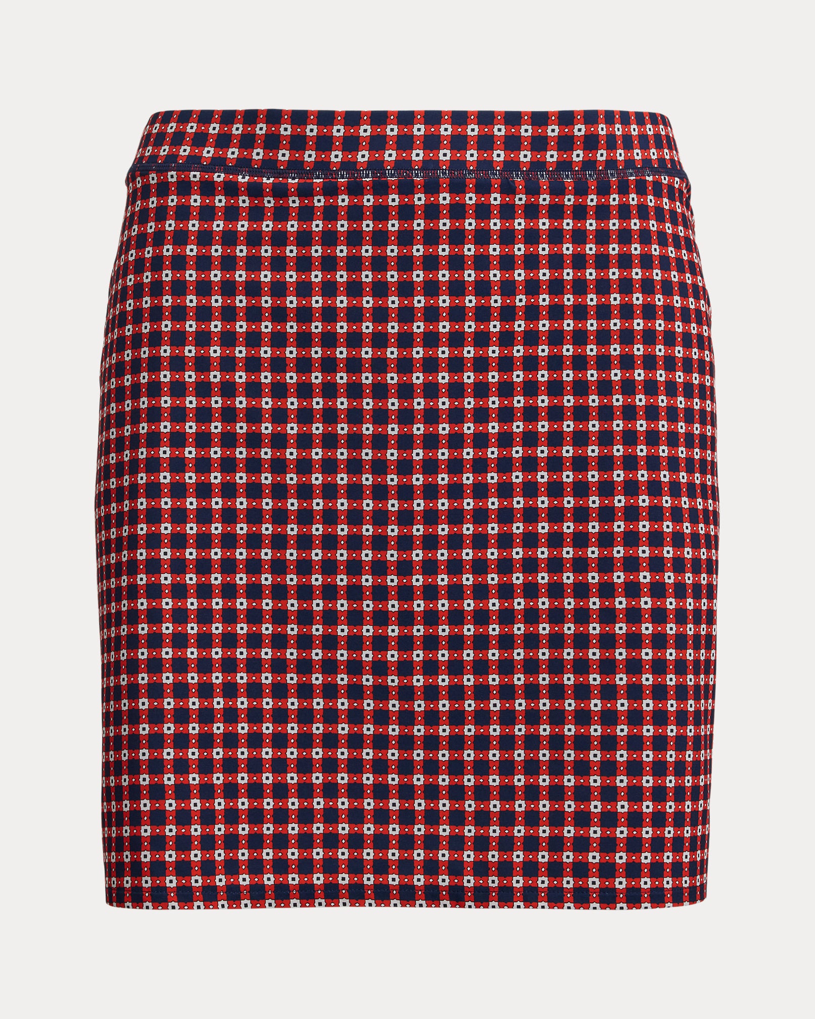Ralph Lauren Gingham Performance Long Skort