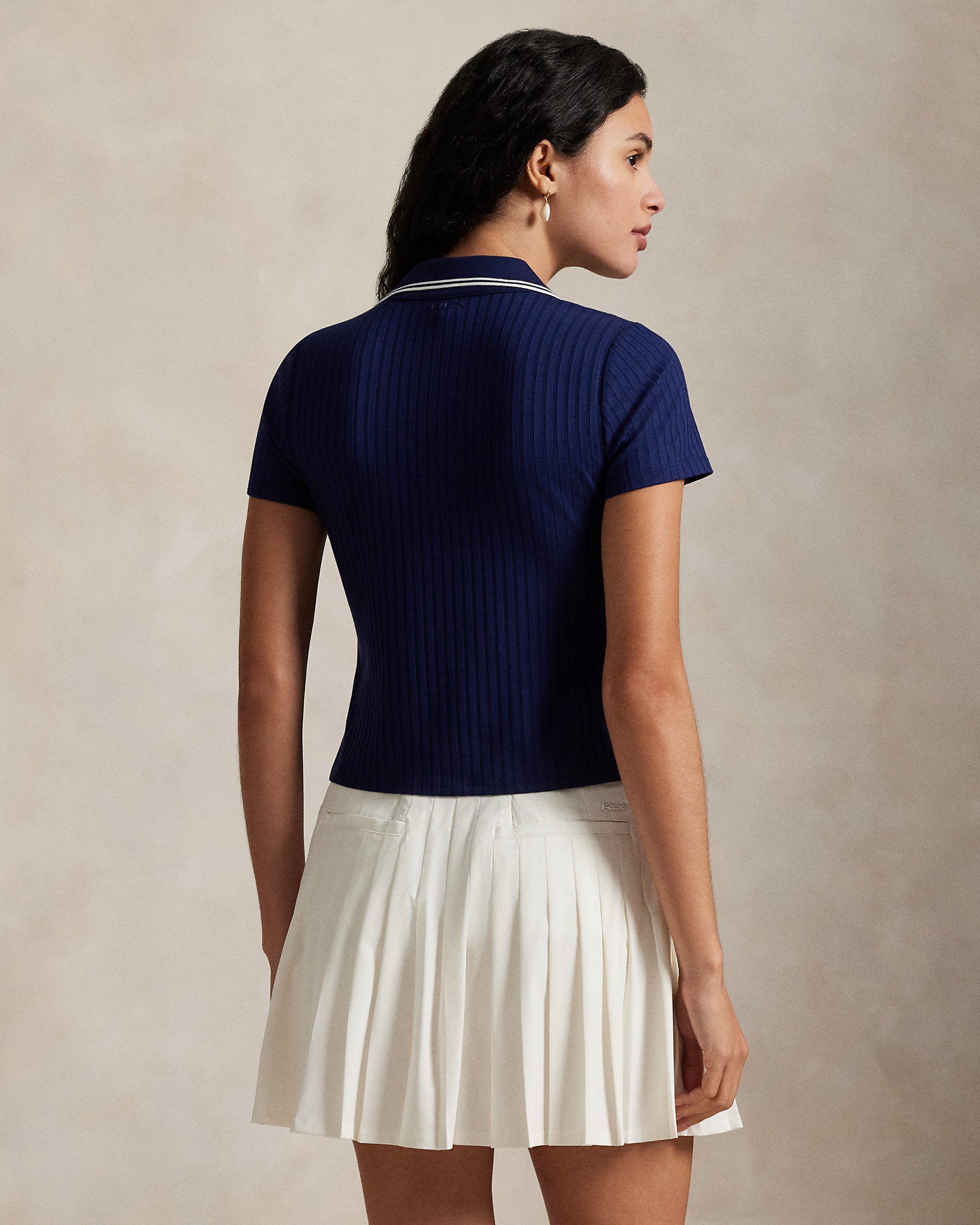 Ralph Lauren Slim Fit RibKnit Cricket Polo Shirt