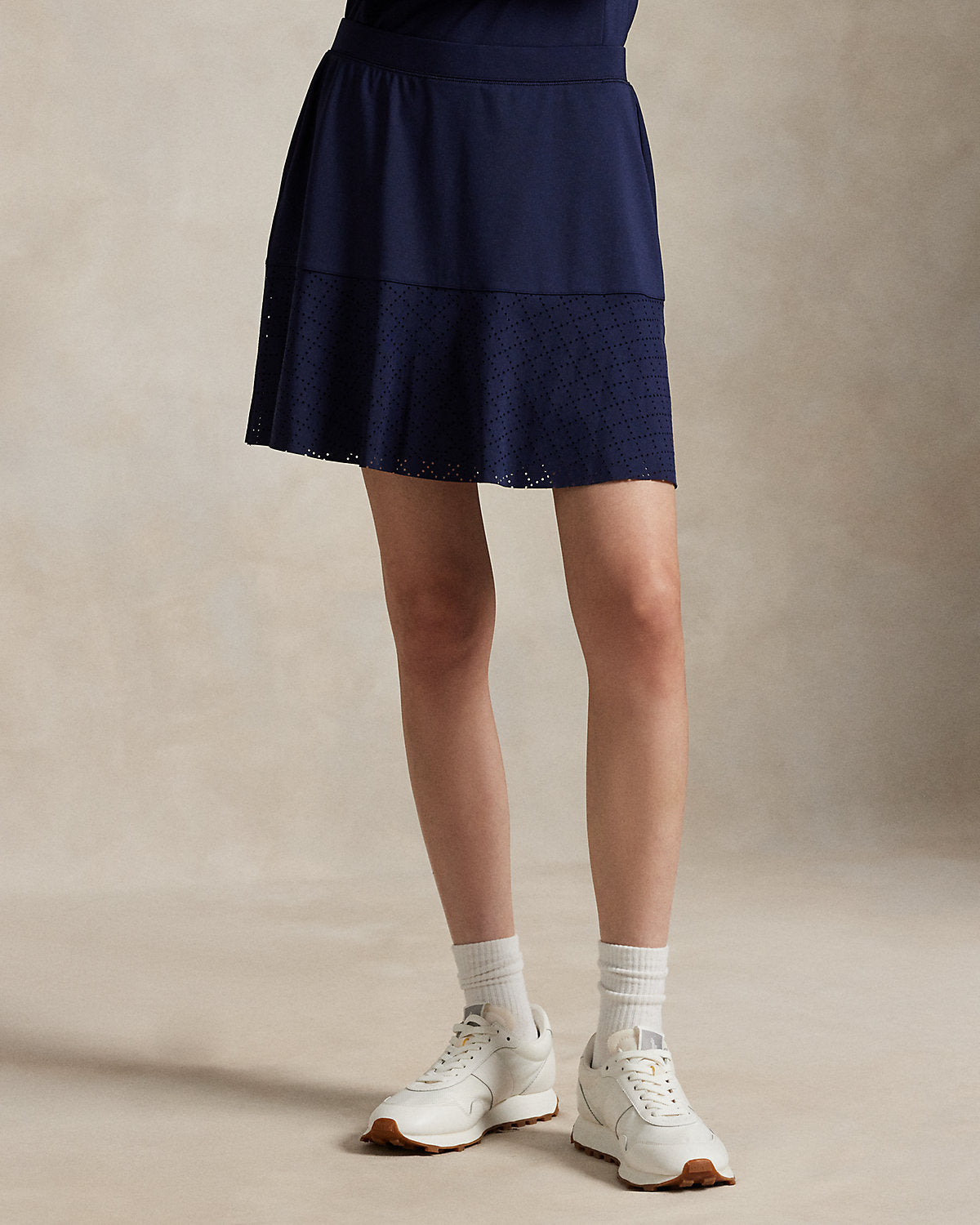 Ralph Lauren Eyelet Interlock Long Skort