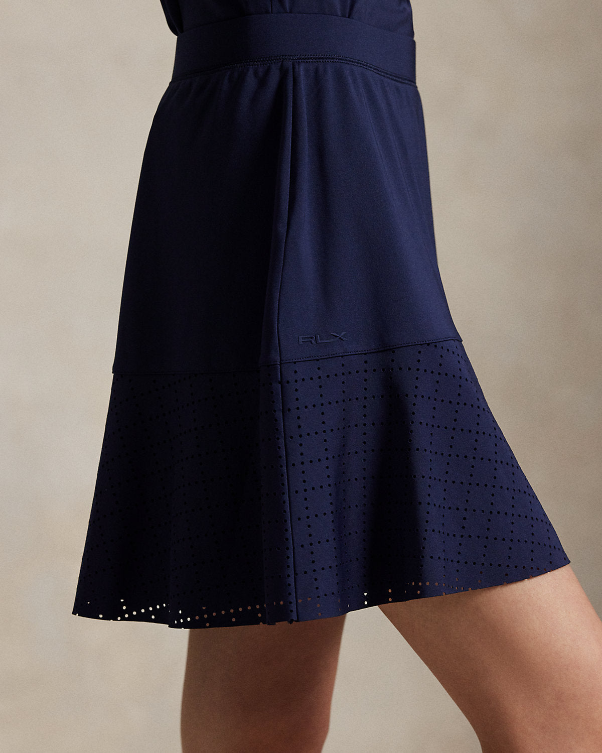 Ralph Lauren Eyelet Interlock Long Skort