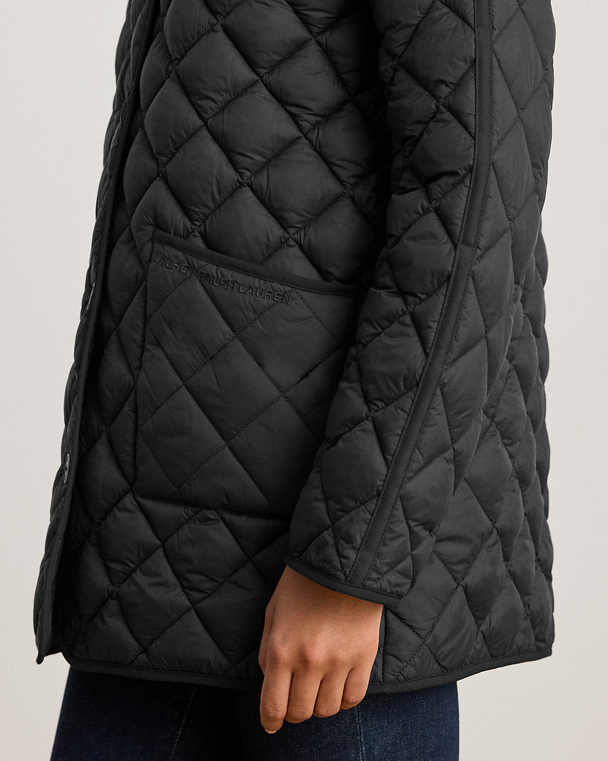 Ralph Lauren DiamondQuilted Mockneck Jacket