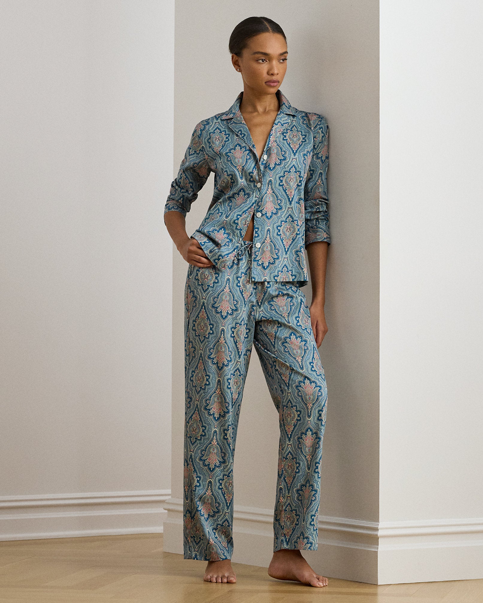 Ralph Lauren Paisley CottonBlend Sateen Sleep Set