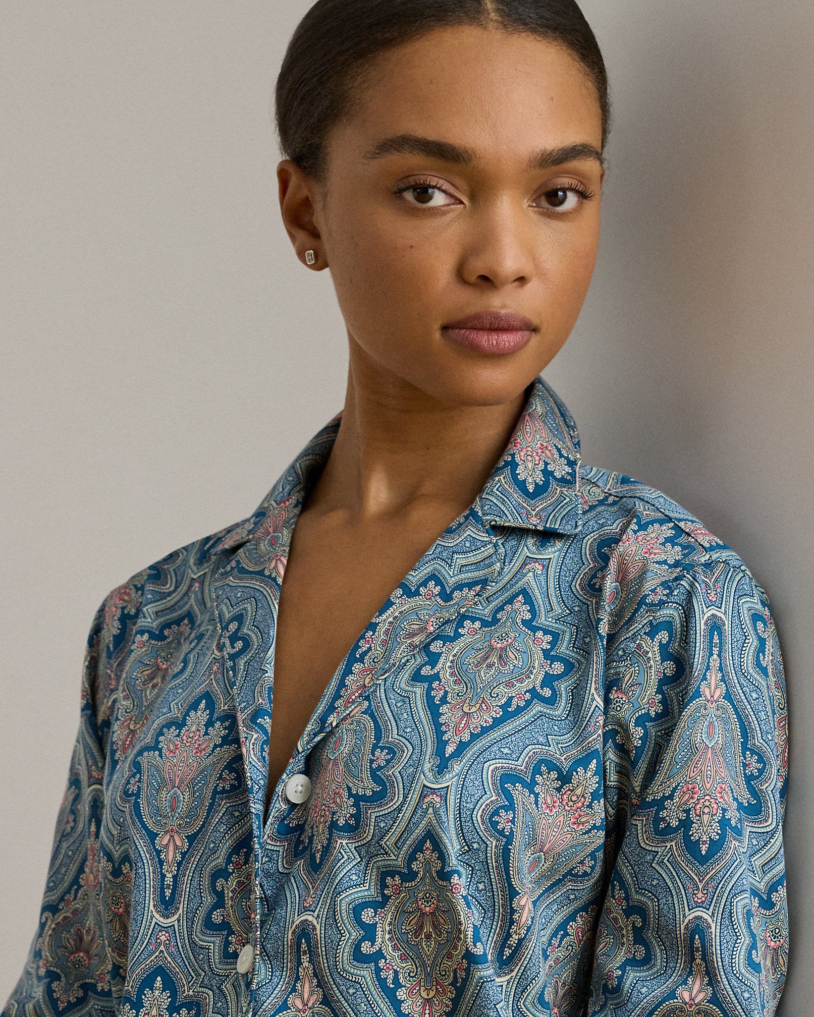 Ralph Lauren Paisley CottonBlend Sateen Sleep Set