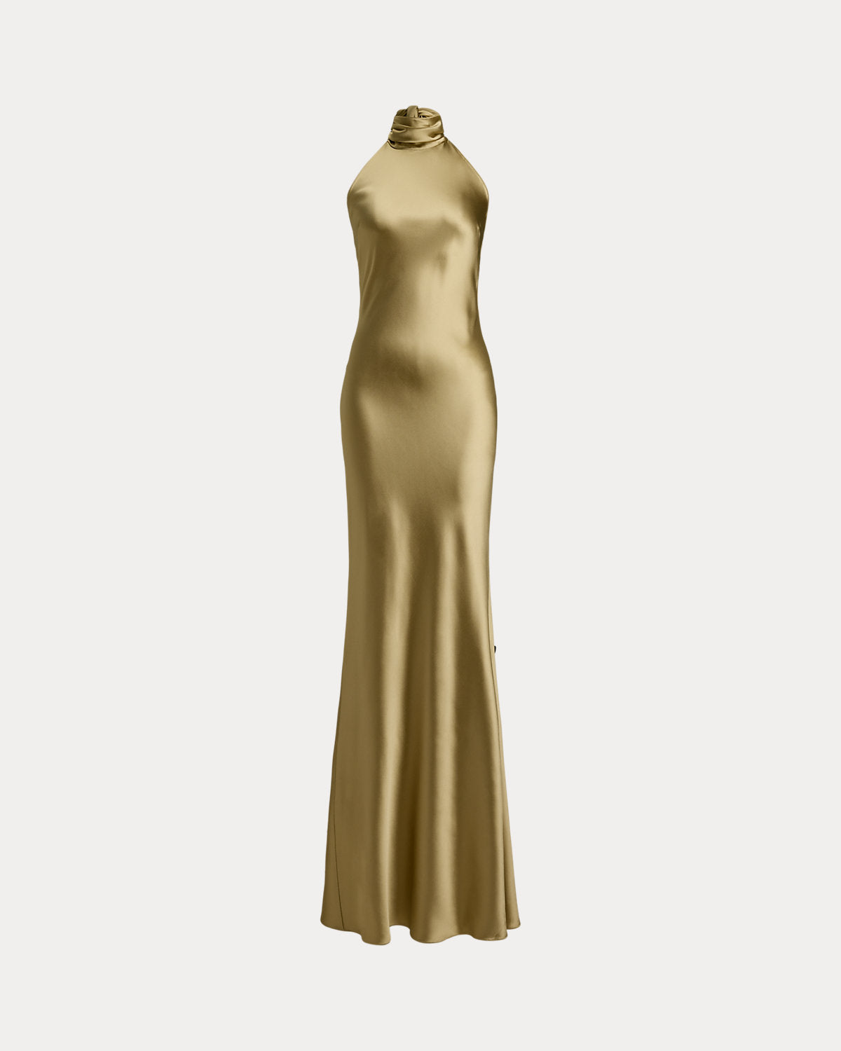 Ralph Lauren Chilton Stretch Satin Evening Dress