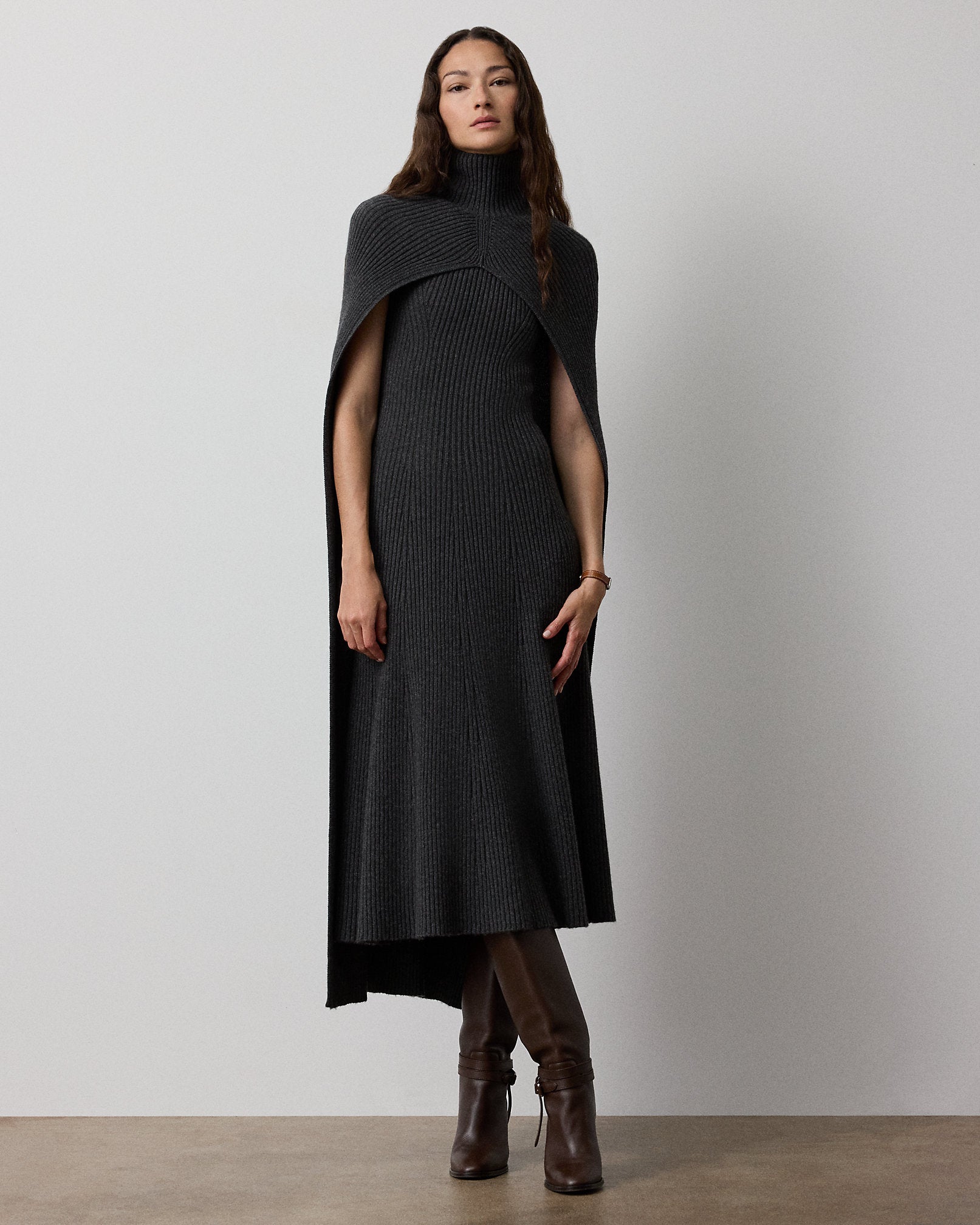 Ralph Lauren CashmereBlend Turtleneck Sweater Cape