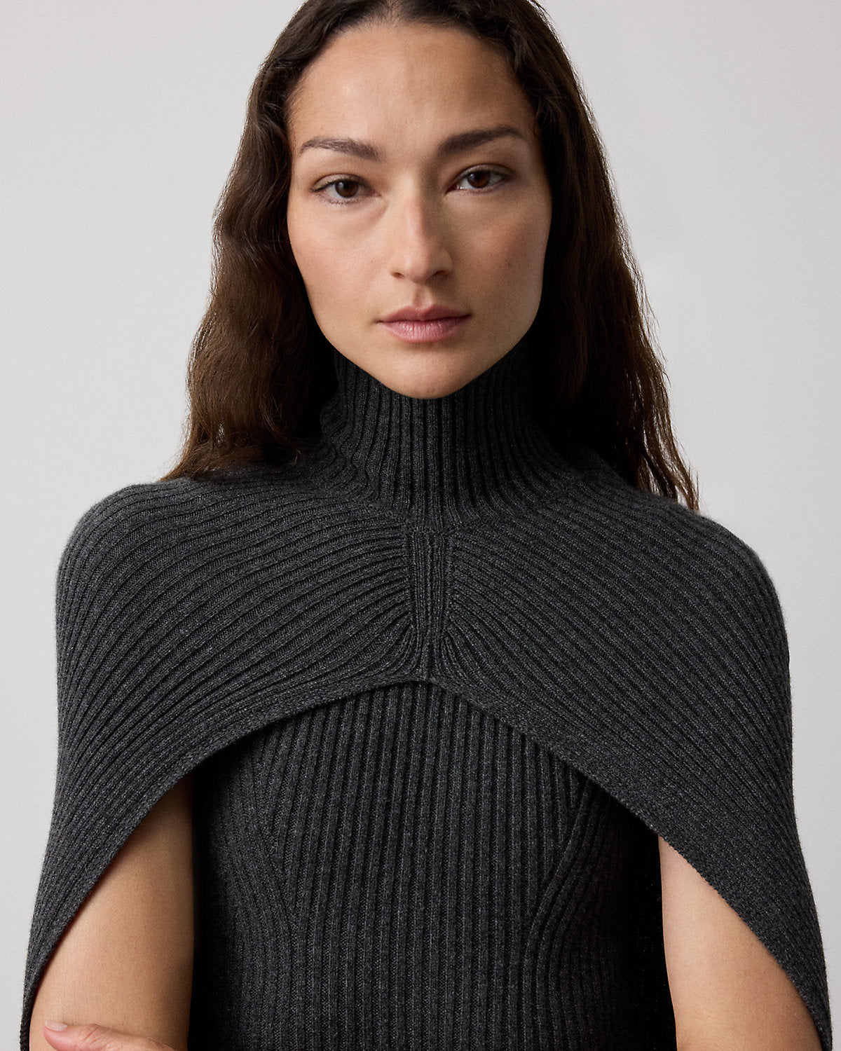 Ralph Lauren CashmereBlend Turtleneck Sweater Cape