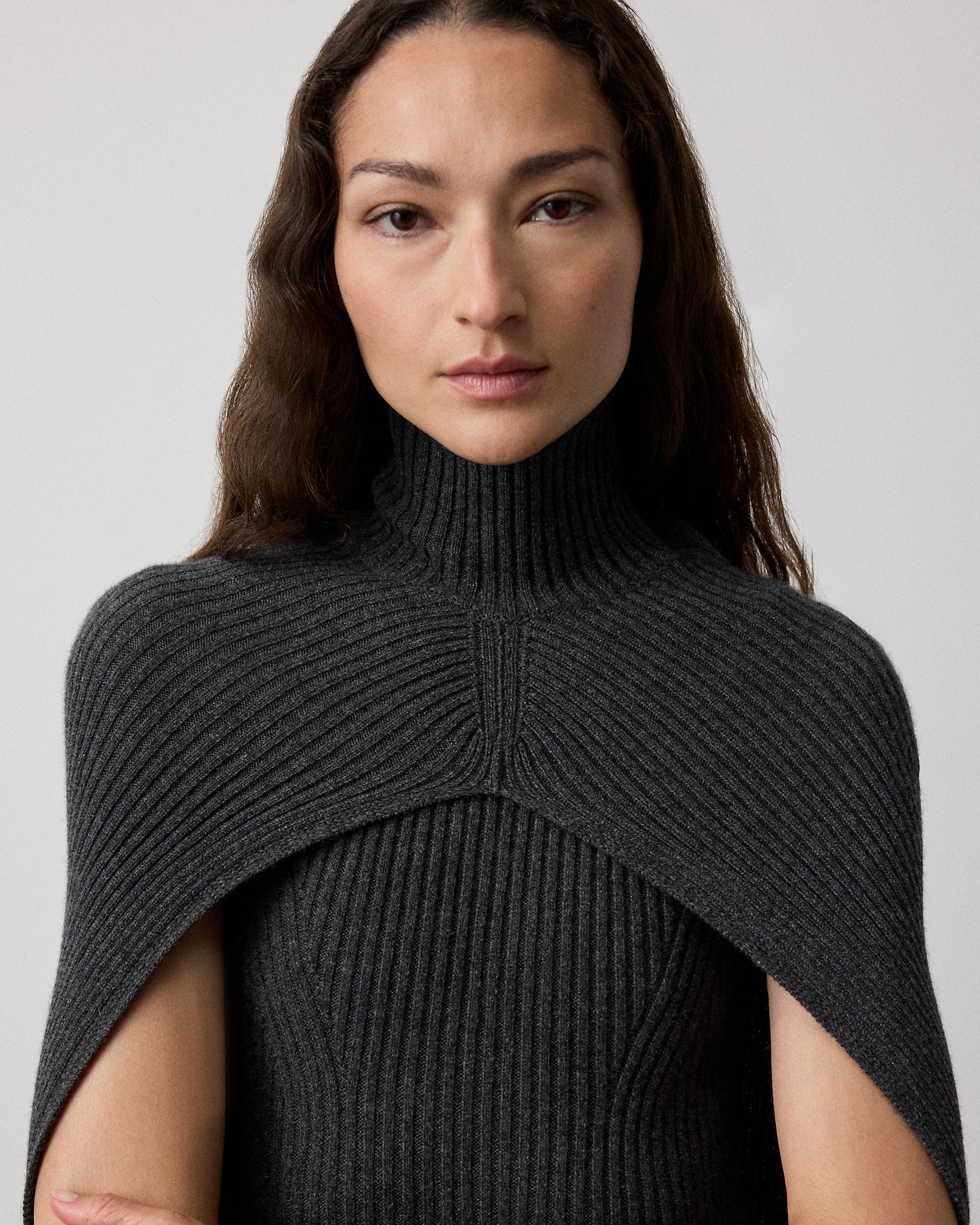 Ralph Lauren CashmereBlend Turtleneck Sweater Cape