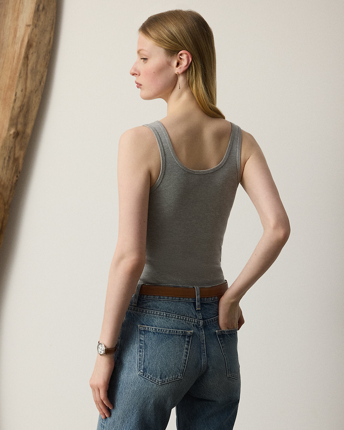 Ralph Lauren Ellis RibKnit CottonBlend Tank Top
