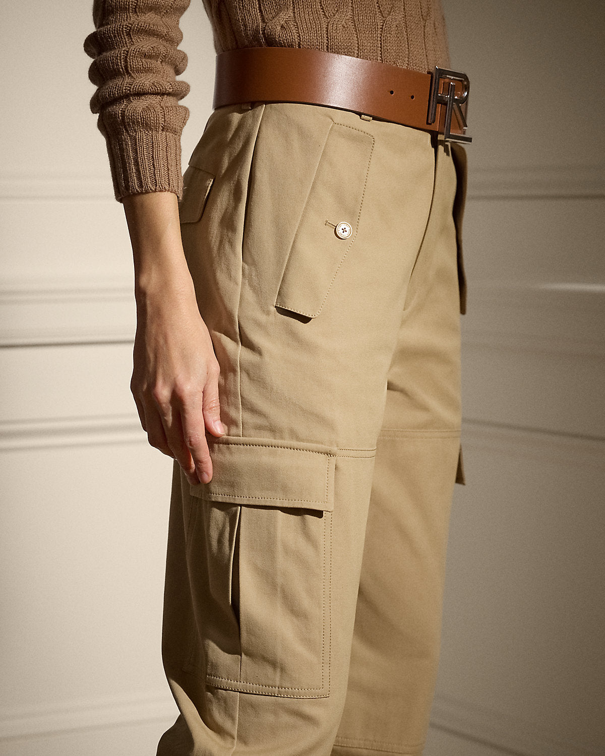 Ralph Lauren Gentry Cotton Canvas Cargo Pant