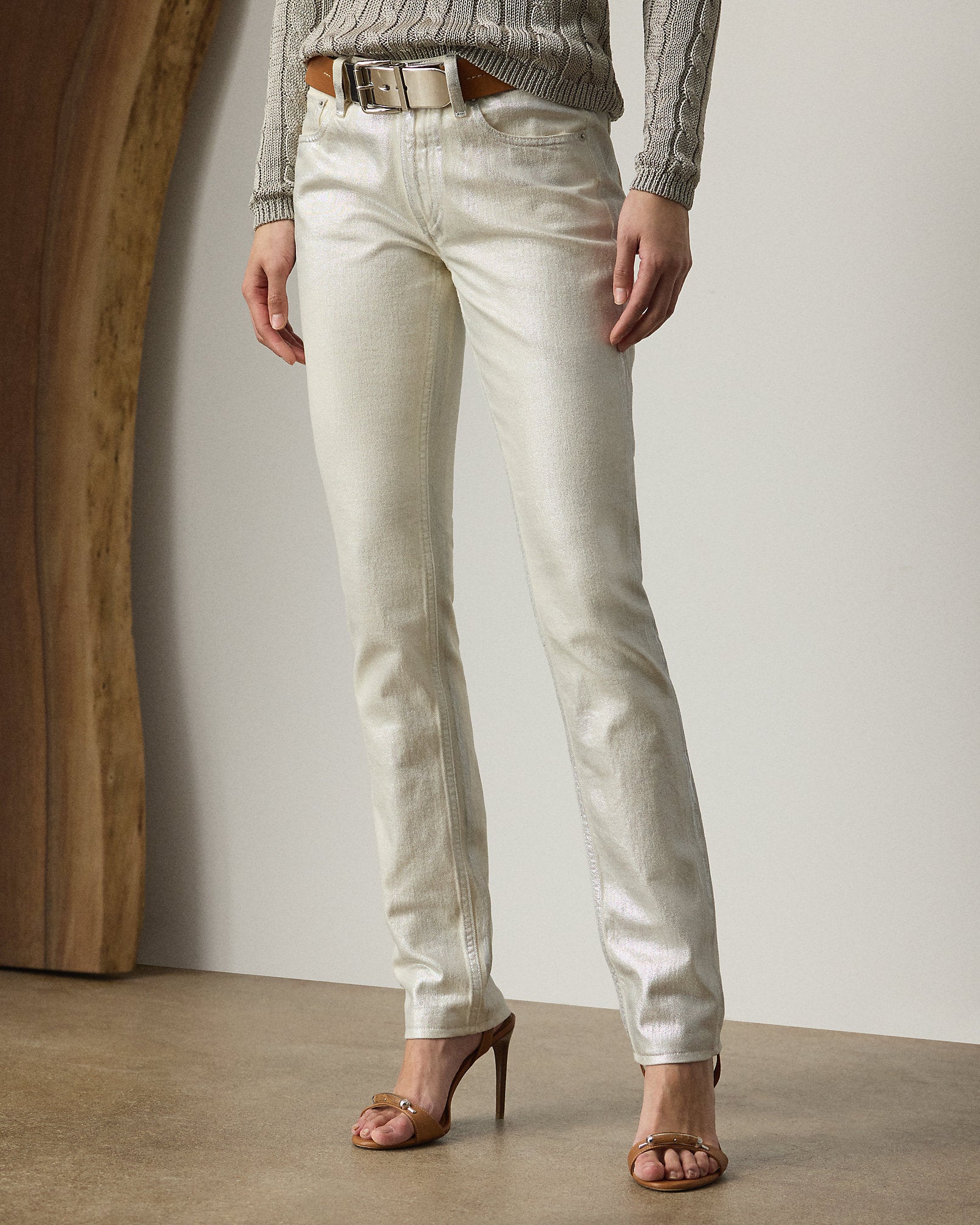 Ralph Lauren Barrett Foiled Slim Denim Jean