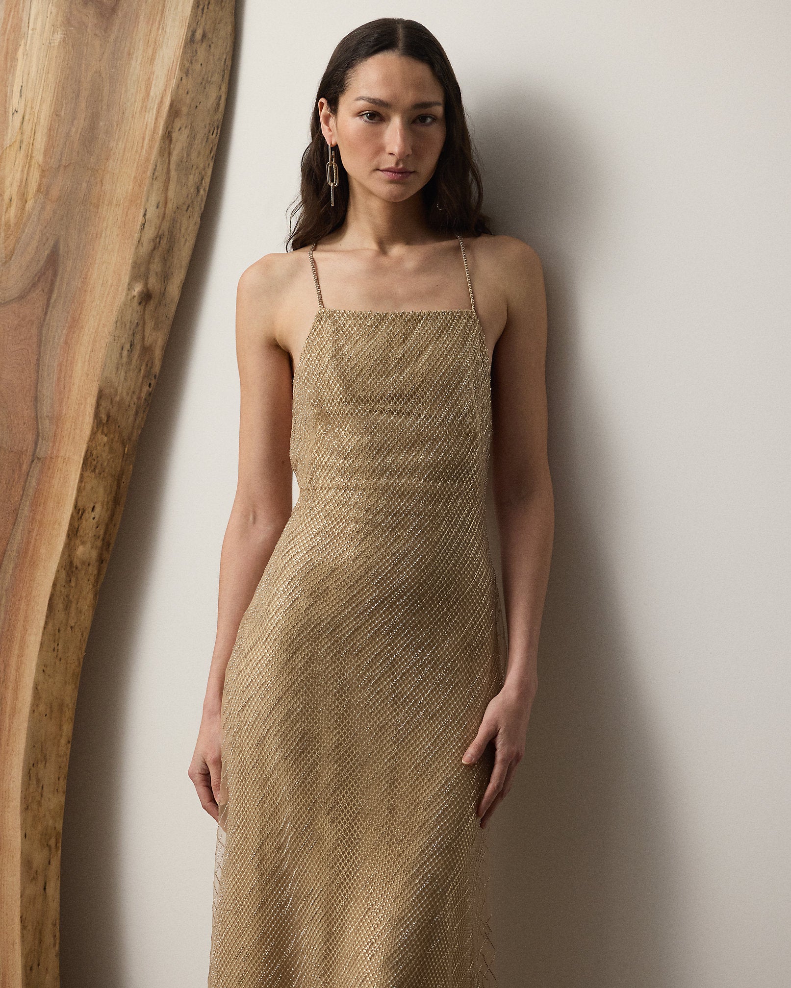 Ralph Lauren Donnely Embellished Tulle Cocktail Dress