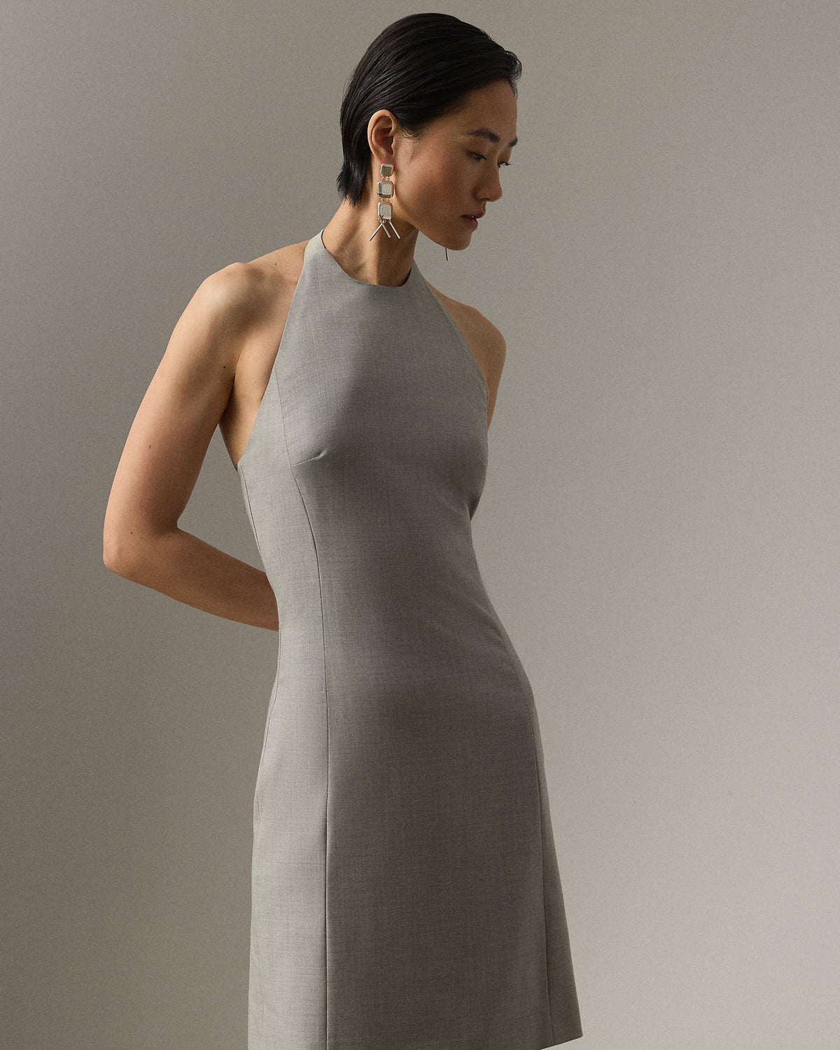 Ralph Lauren Kymberly Wool Sleeveless Day Dress