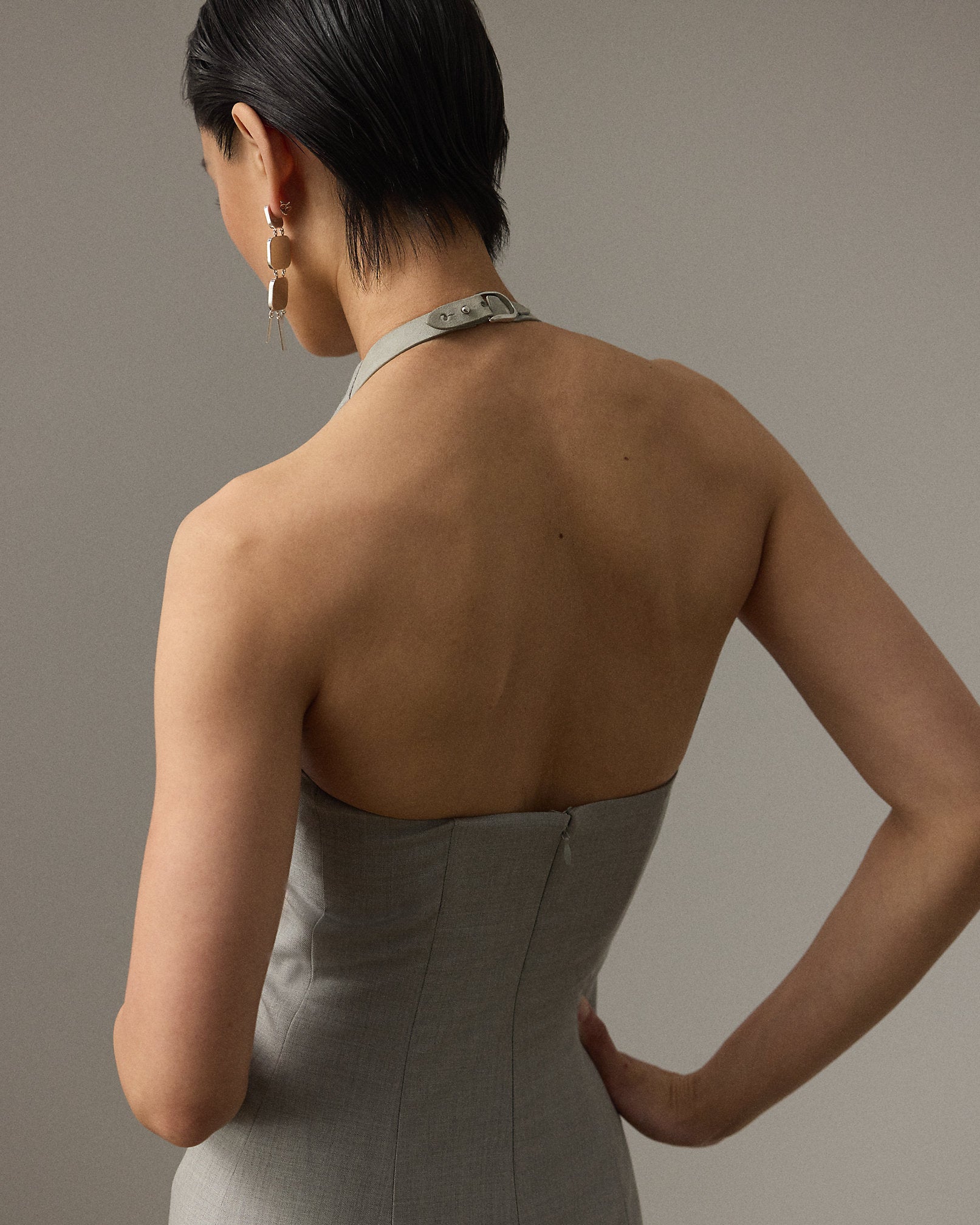 Ralph Lauren Kymberly Wool Sleeveless Day Dress